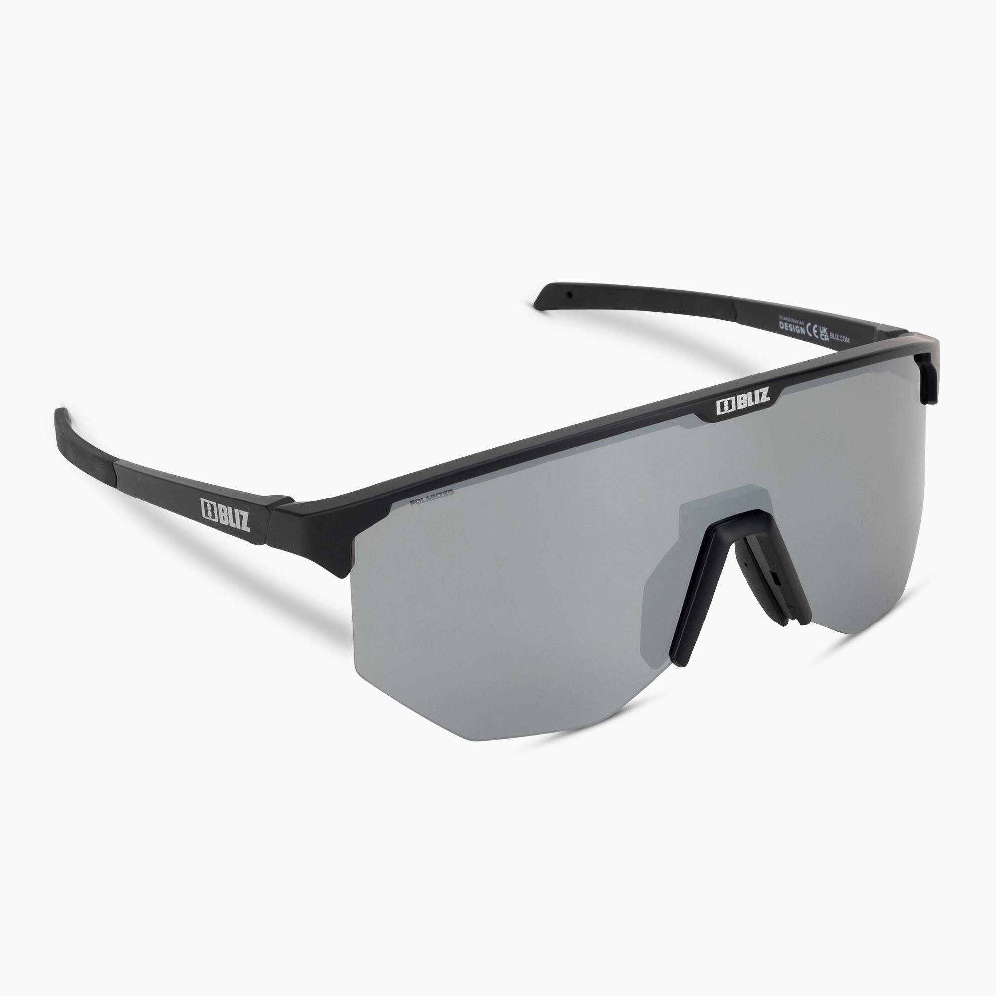 27% mai ieftin.  Ochelari de ciclism Bliz Hero Polarized S3 negru mat/oglindă argintie cu oglindă Mărime: OS