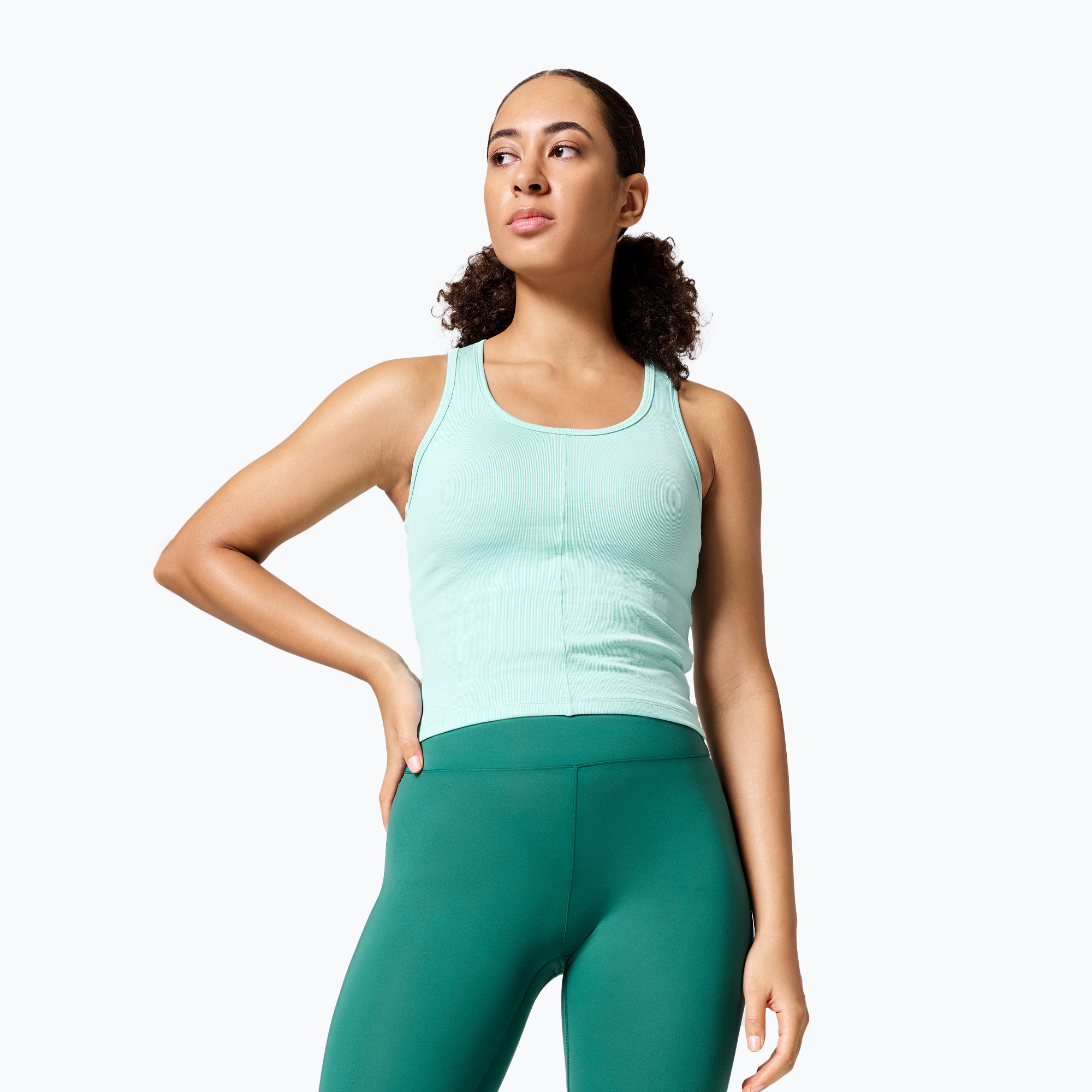Casall Delight Scoop Neck tricou de training pentru femei albastru 23112 (Delight Scoop Neck 413)