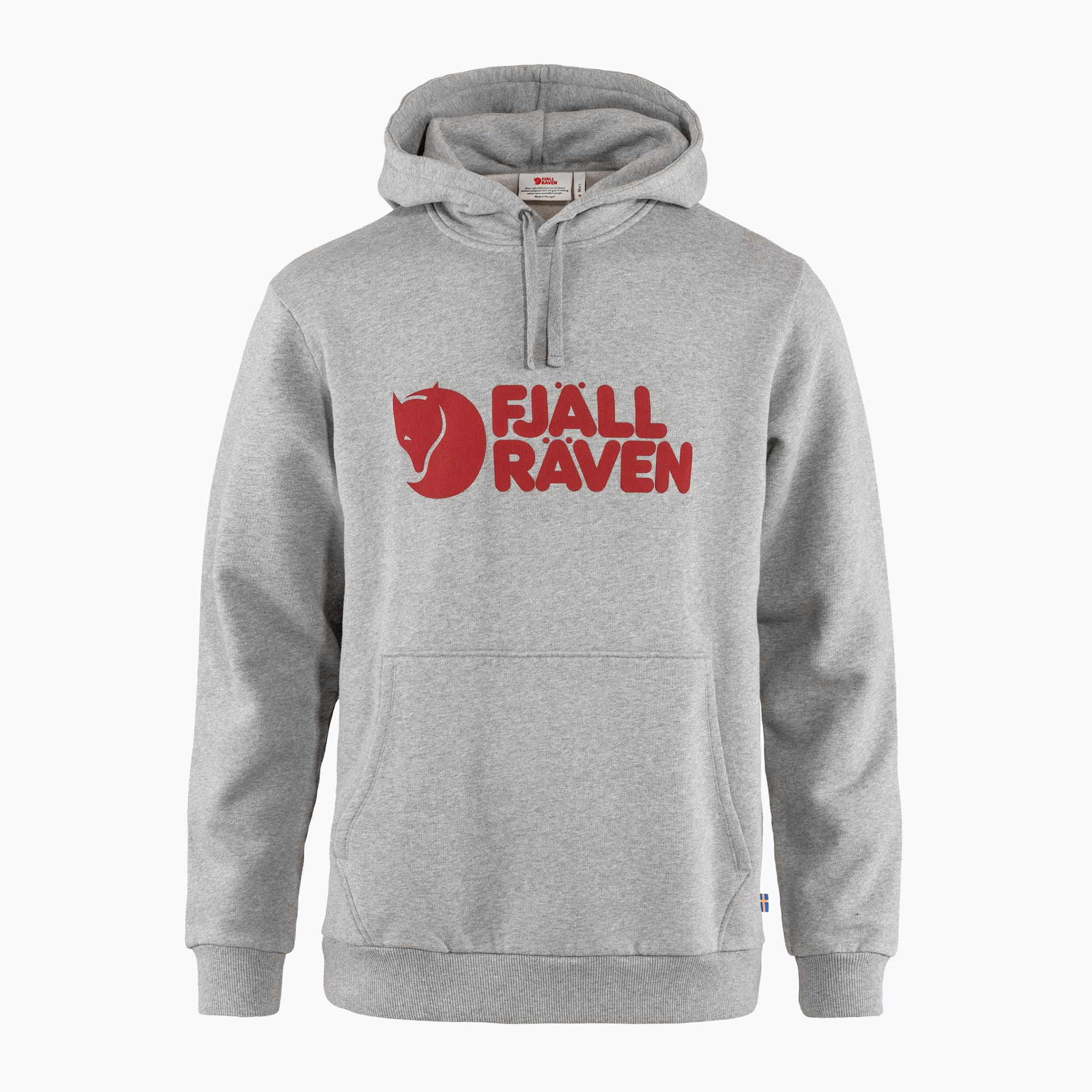 Hanorac cu glugă Fjällräven Logo pentru bărbați gri F84144 (Logo Hoodie F84144)