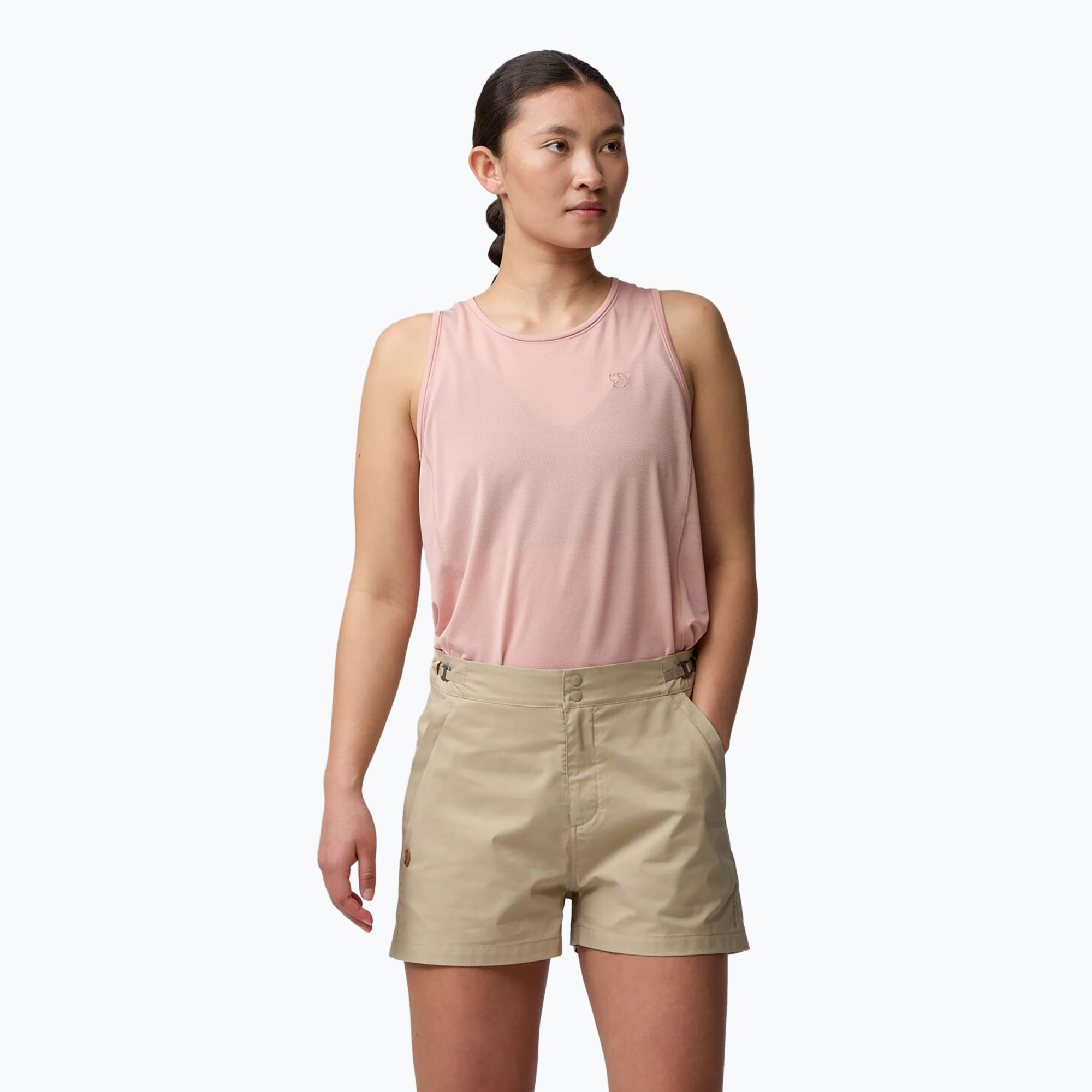 Pantaloni scurți de trekking pentru femei Fjällräven Abisko Hike fossil (Abisko Hike F14200178)