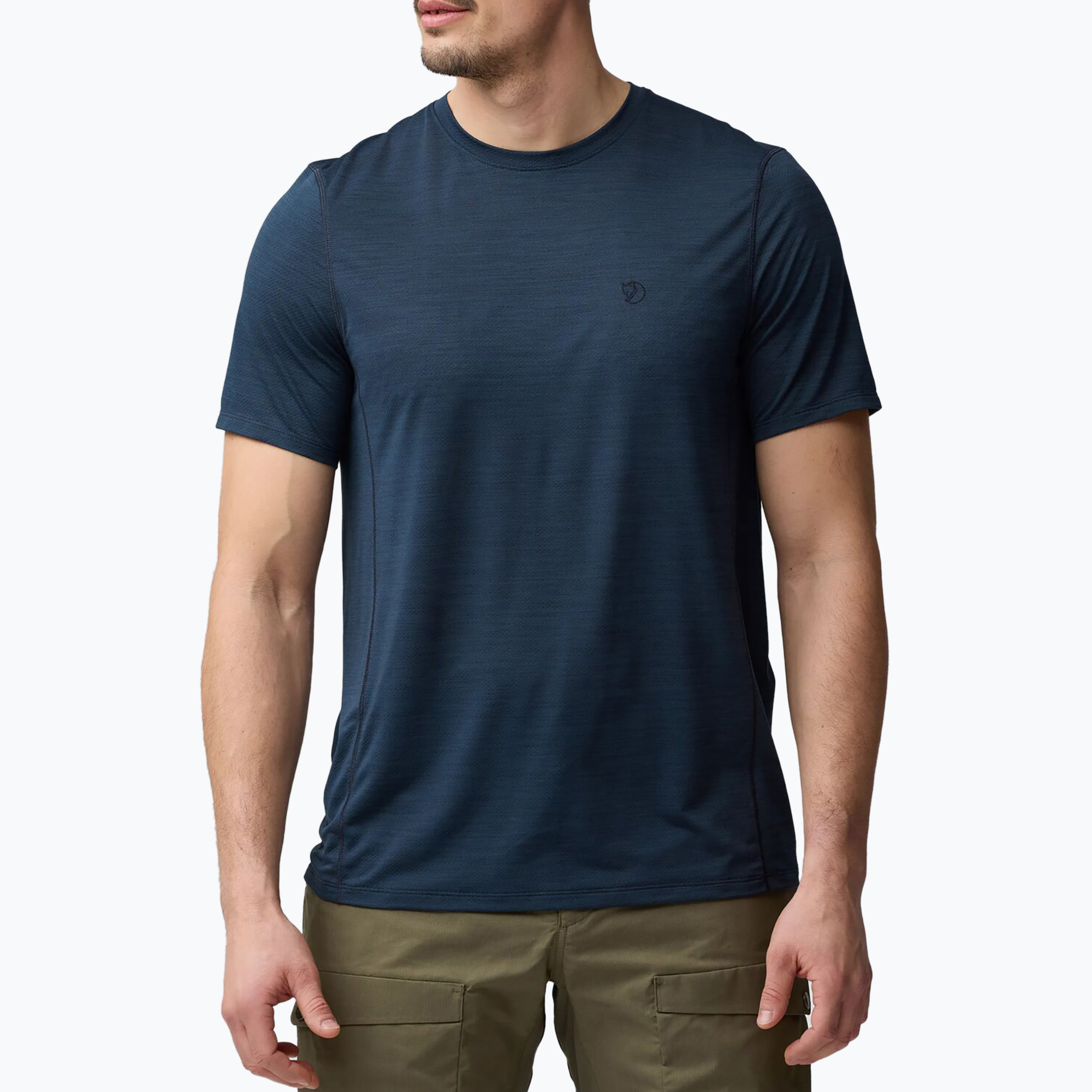 Tricou de trekking pentru bărbați Fjällräven Abisko Lite dark navy (Abisko Lite F12600257)