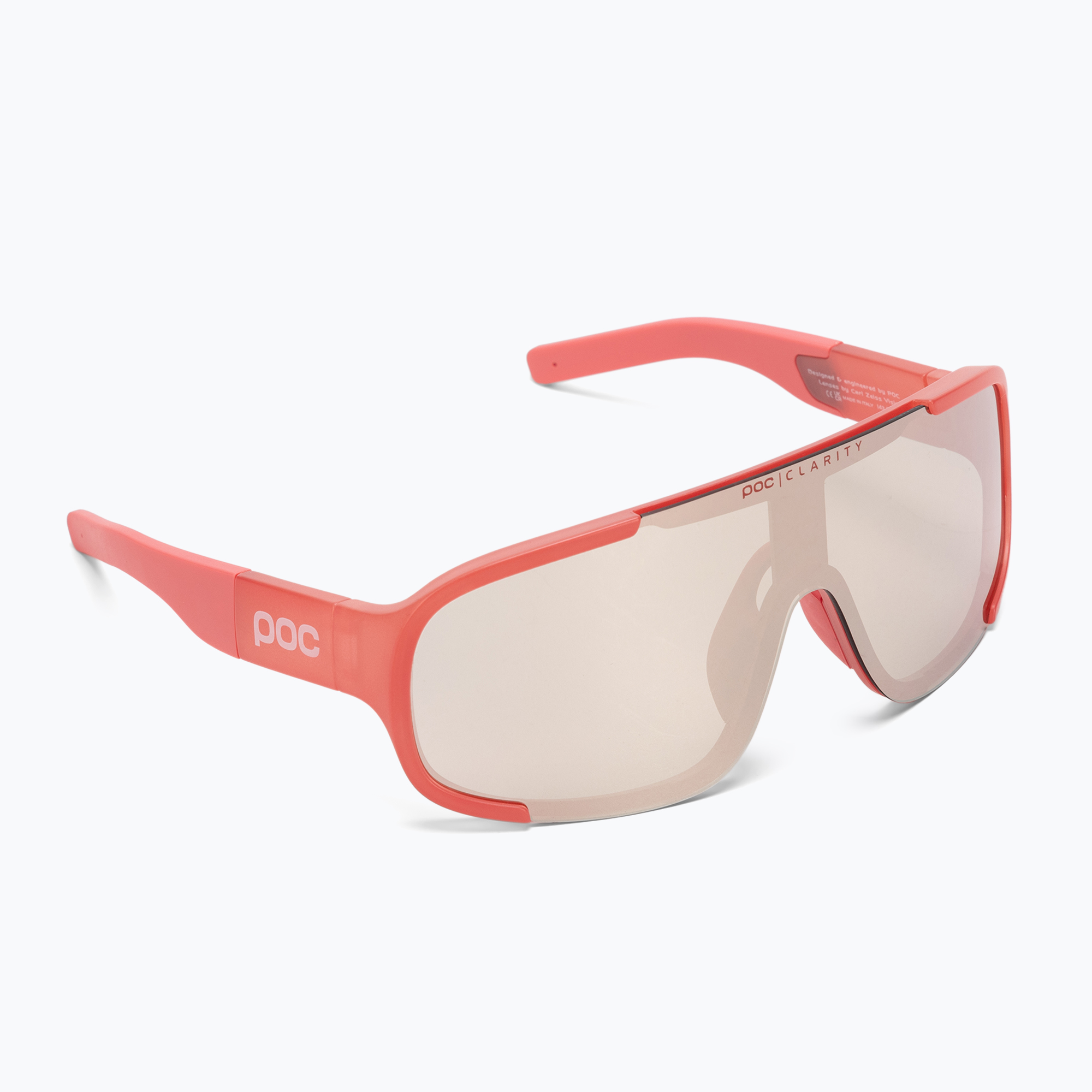 43% mai ieftin.  Ochelari de protecție pentru bicicletă POC Aspire ammolite coral translucent/clarity trail silver Mărime: OS