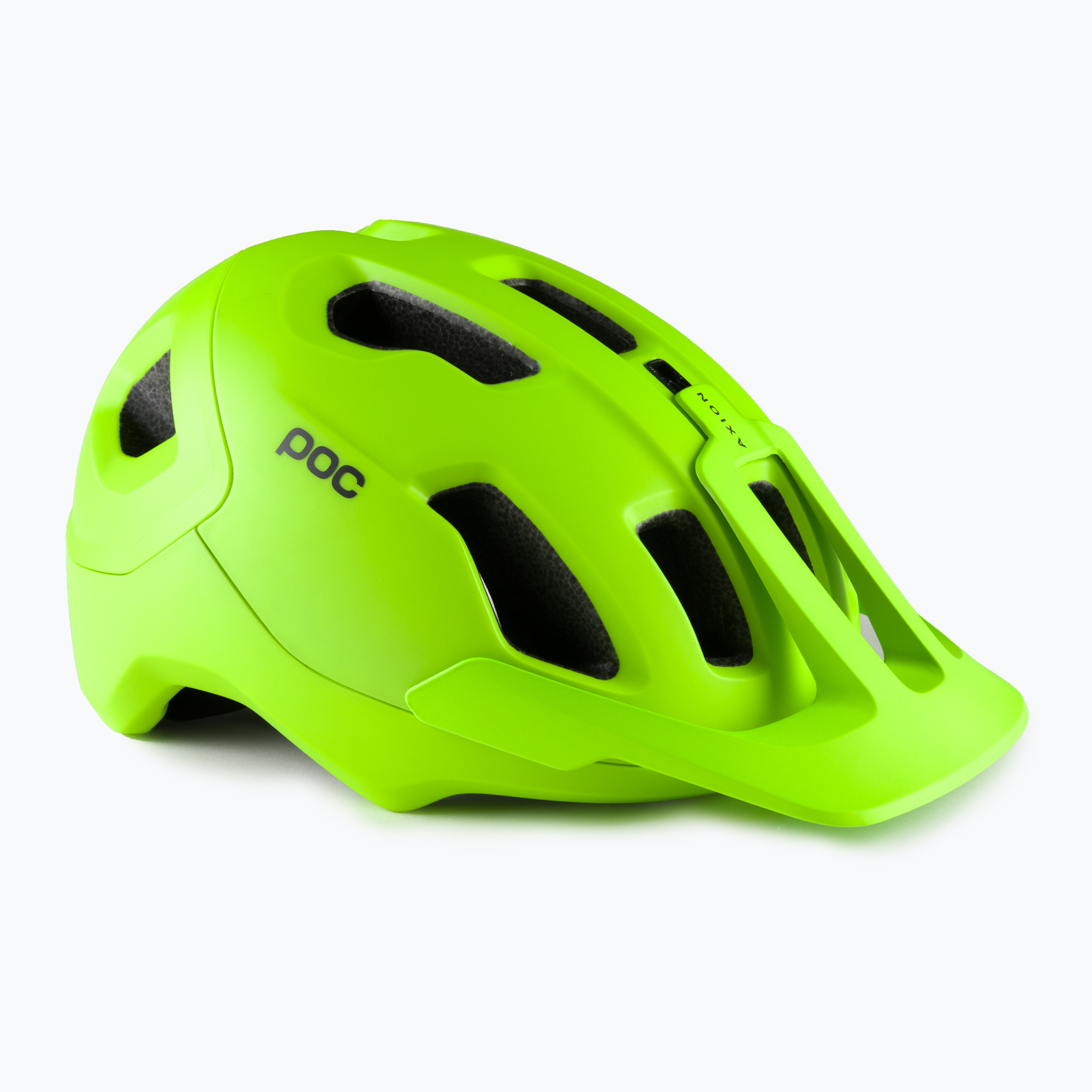 Cască de bicicletă POC Axion fluorescent yellow/green matt (Axion 10740)