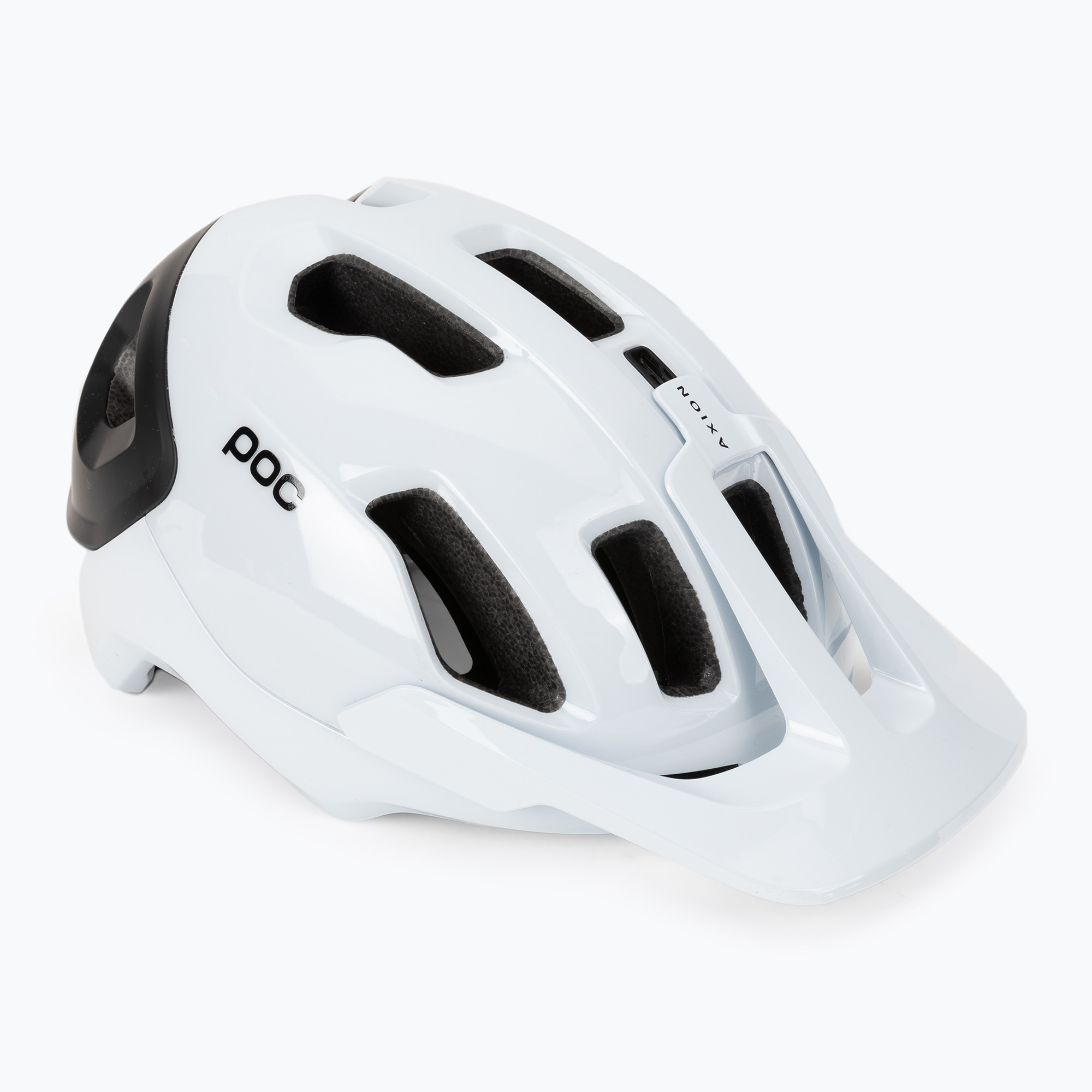 Cască de bicicletă POC Axion Race MIPS hydrogen white/uranium black matt (Axion Race MIPS 10743)