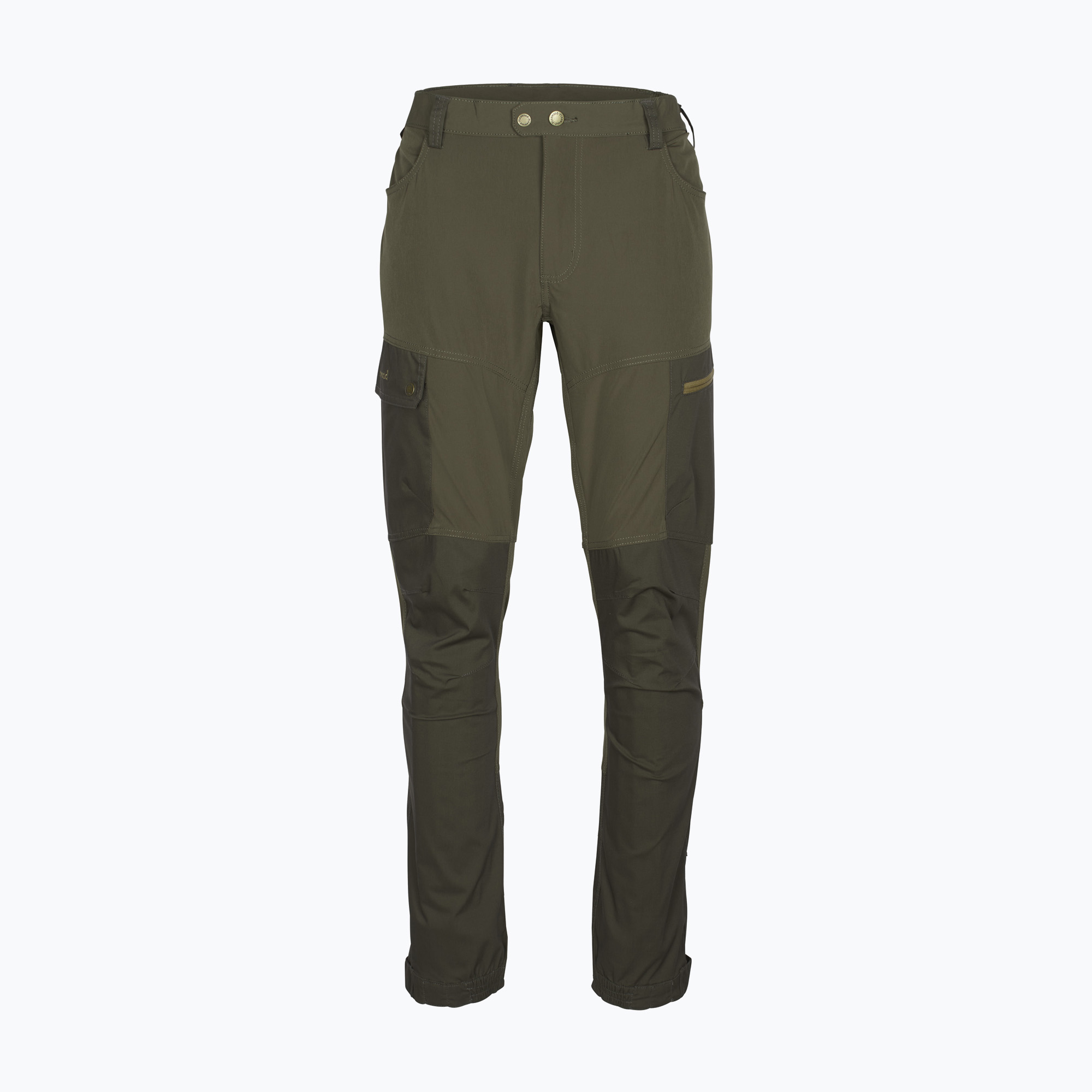 Pantaloni de trekking pentru bărbați Pinewood Finnveden Trail Hybrid earthbrown/d.olive pentru bărbați