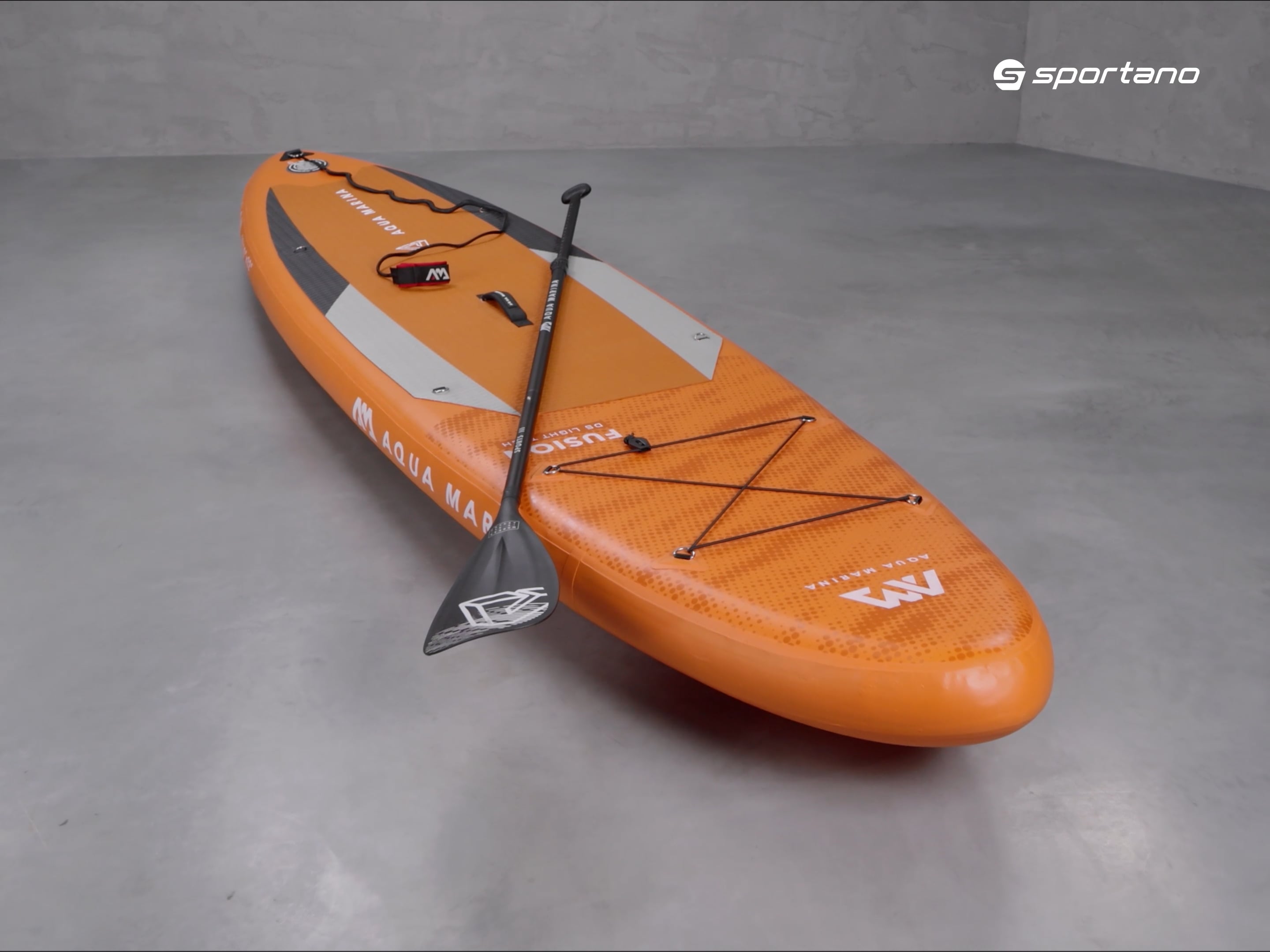 Placă SUP Aqua Marina Fusion - All-Around iSUP, 3.3m/15cm, cu vâslă și lesă de siguranță portocalie BT-21FUP