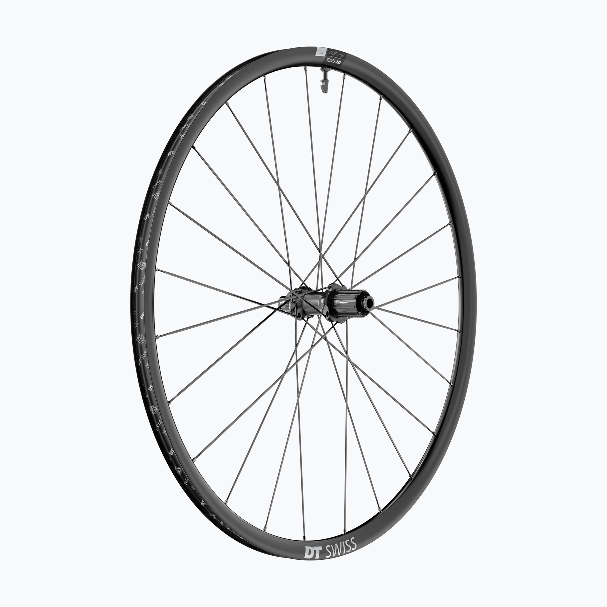 Roată de bicicletă DT Swiss PR 1600 SP 700C CL 23 12/142 ASL11 pentru biciclete față
