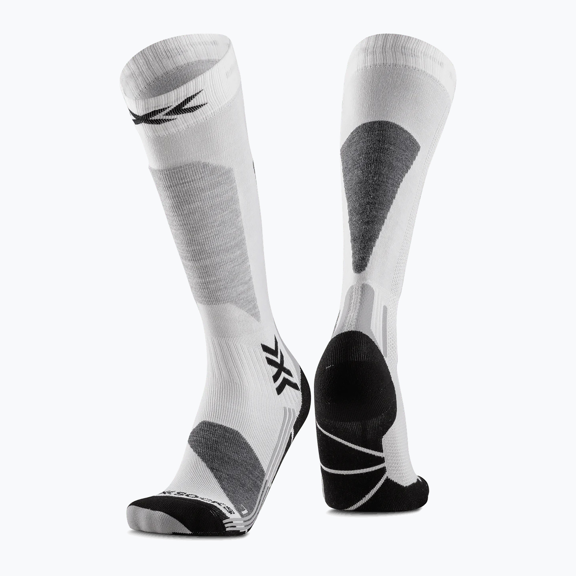 Șosete de schi pentru femei X-Socks Ski Discover Otc x white/grey (Ski Discover Otc WYDDW24W)