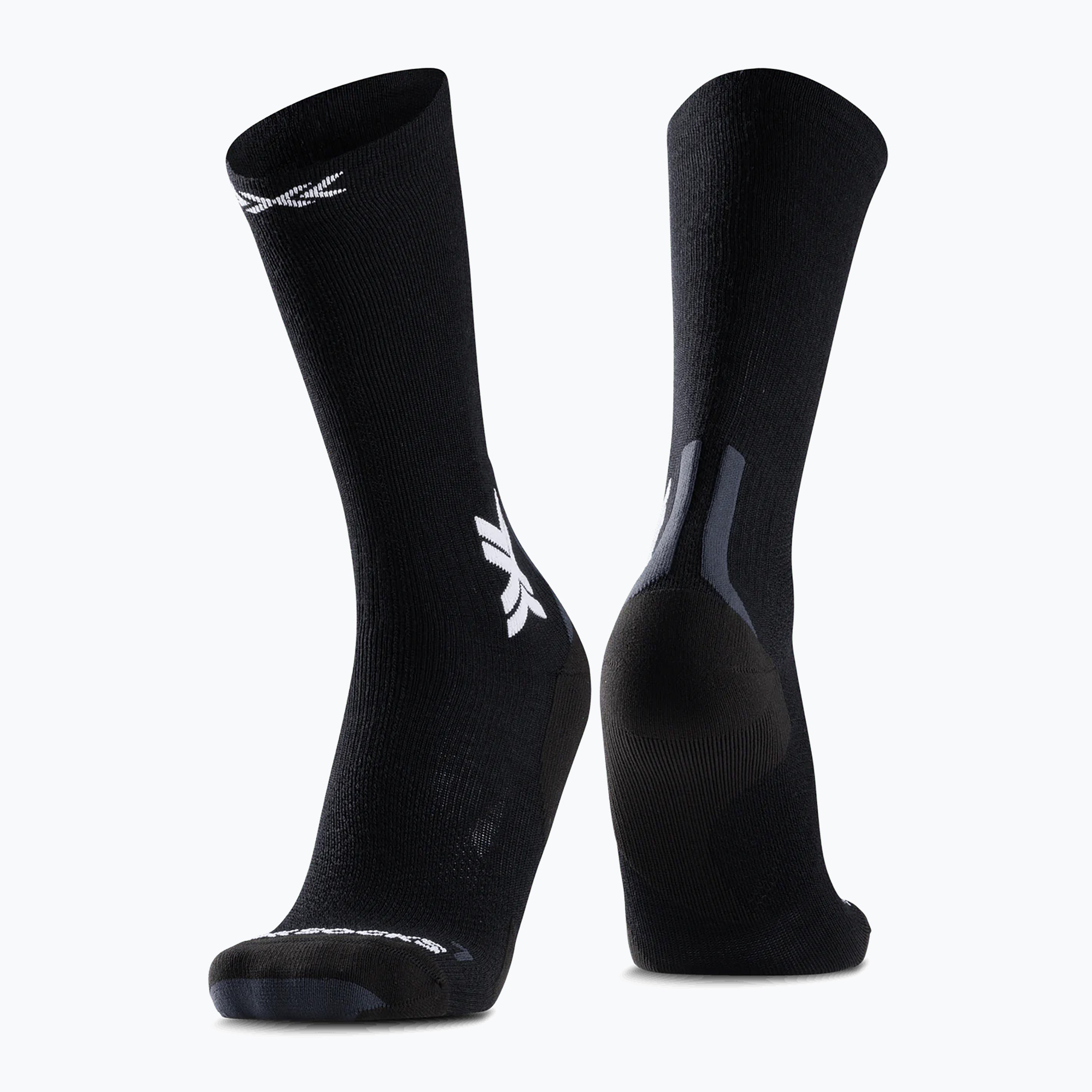 Șosete X-Socks Run Discover Merino Crew x black/light grey (Run Discover Merino Crew RQDMW24U)