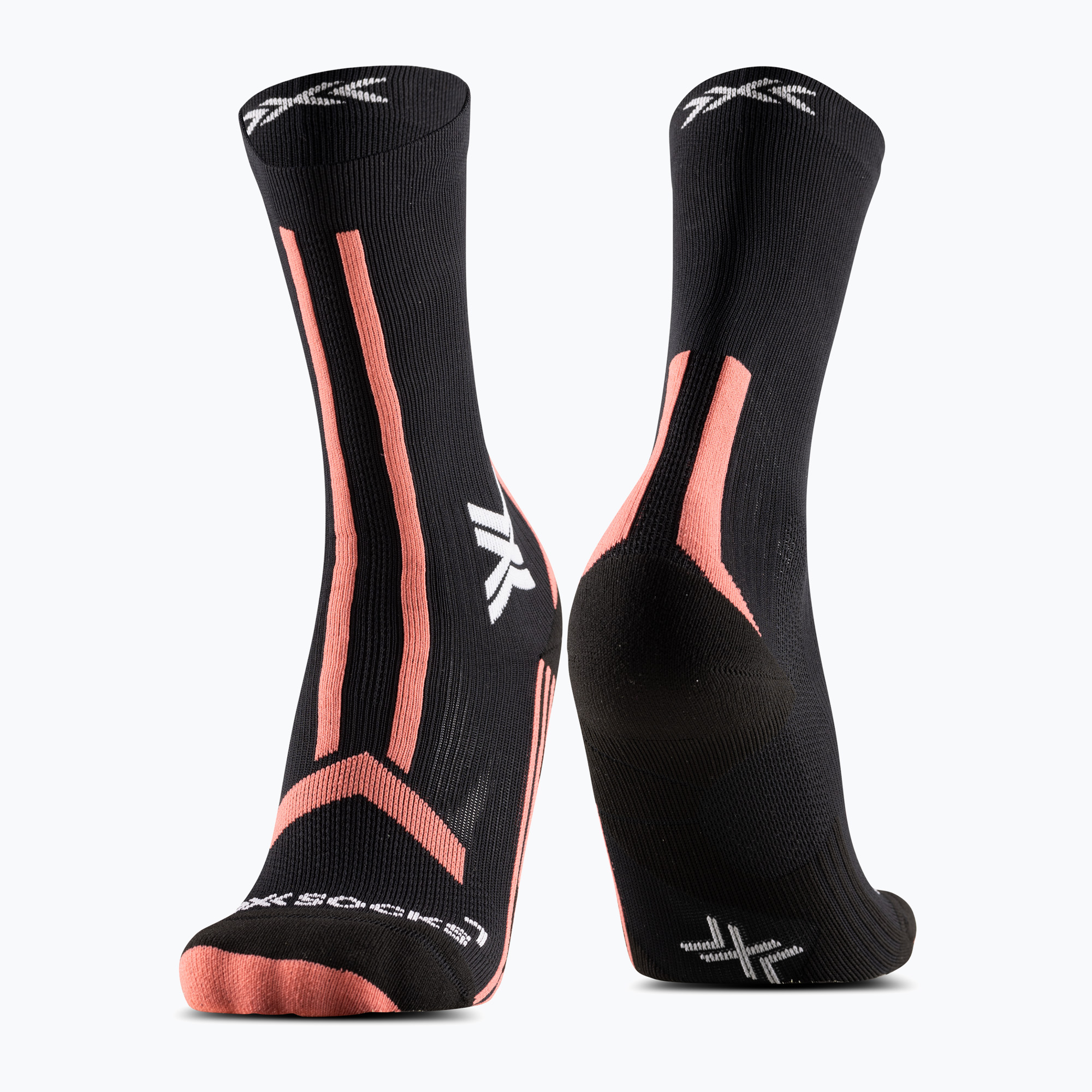 Șosete pentru femei X-Socks Trailrun Discover Crew x black/dusty rose (Trailrun Discover Crew XS-RQDTS24W-B126)