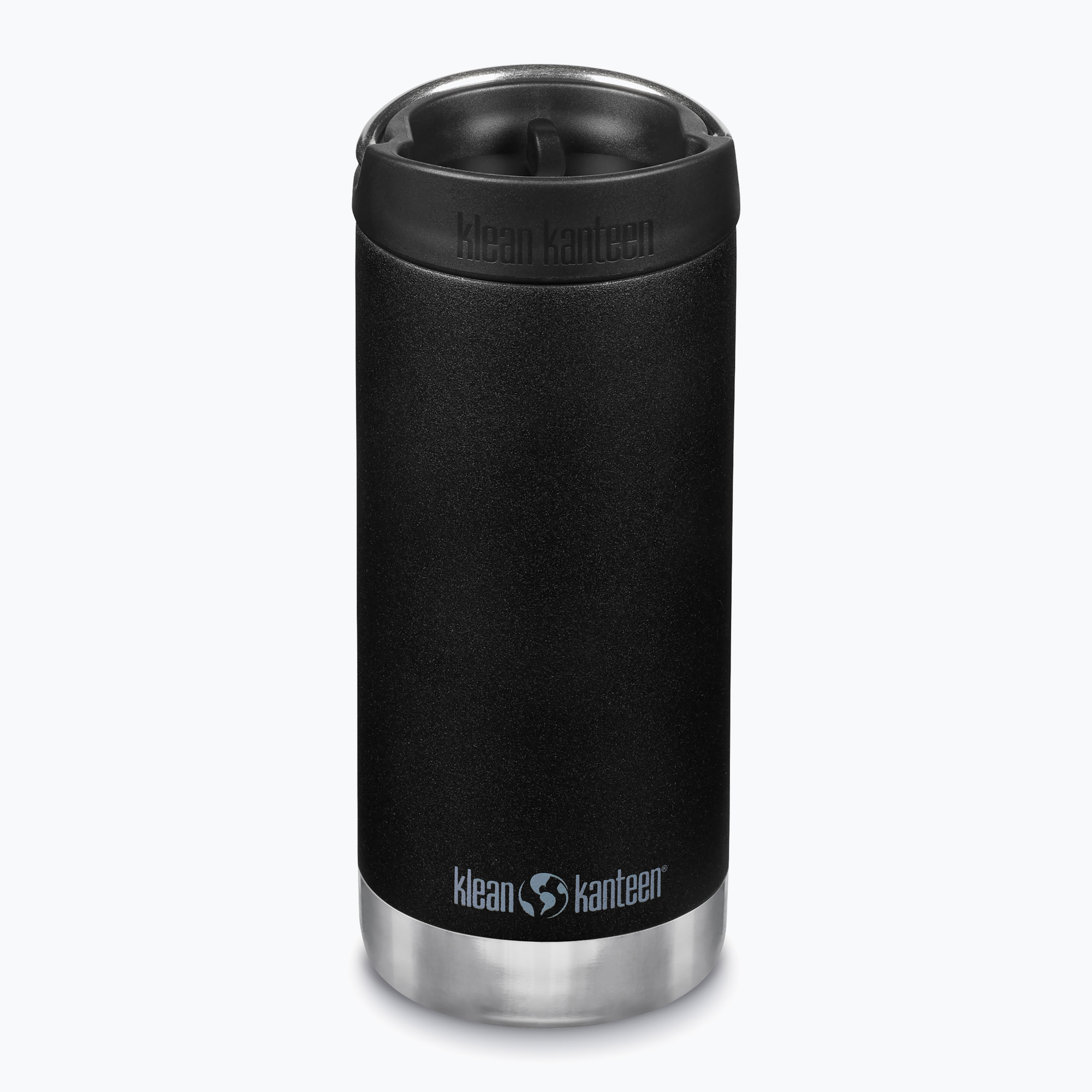 Cană termică Klean Kanteen TKWide Cafe Cap 355 ml black (TKWide Cafe Cap 1008302)