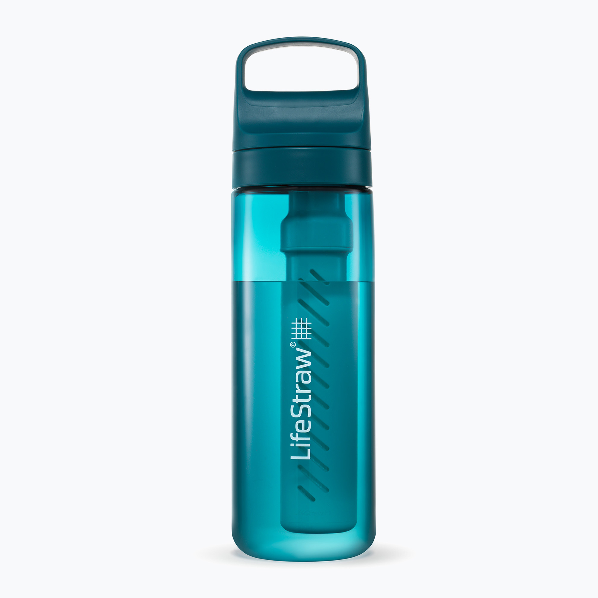 BSticlă de turism Lifestraw Go 2.0 z filtrem 650 ml laguna teal (Go 2.0 LGV422TLWW)