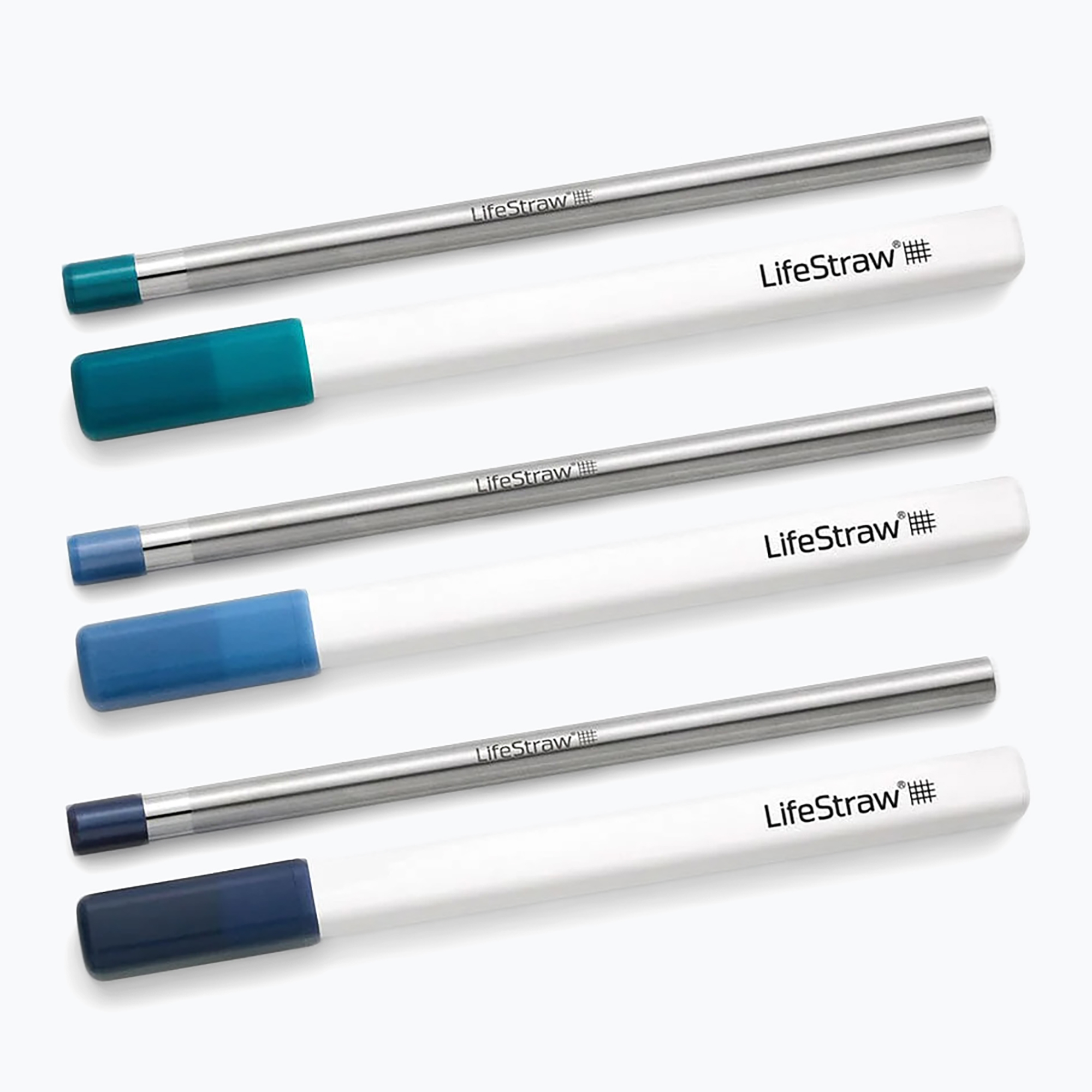 Pai cu filtru de apă  LifeStraw SIP Cases 3 szt. stormy/laguna/mid.blue