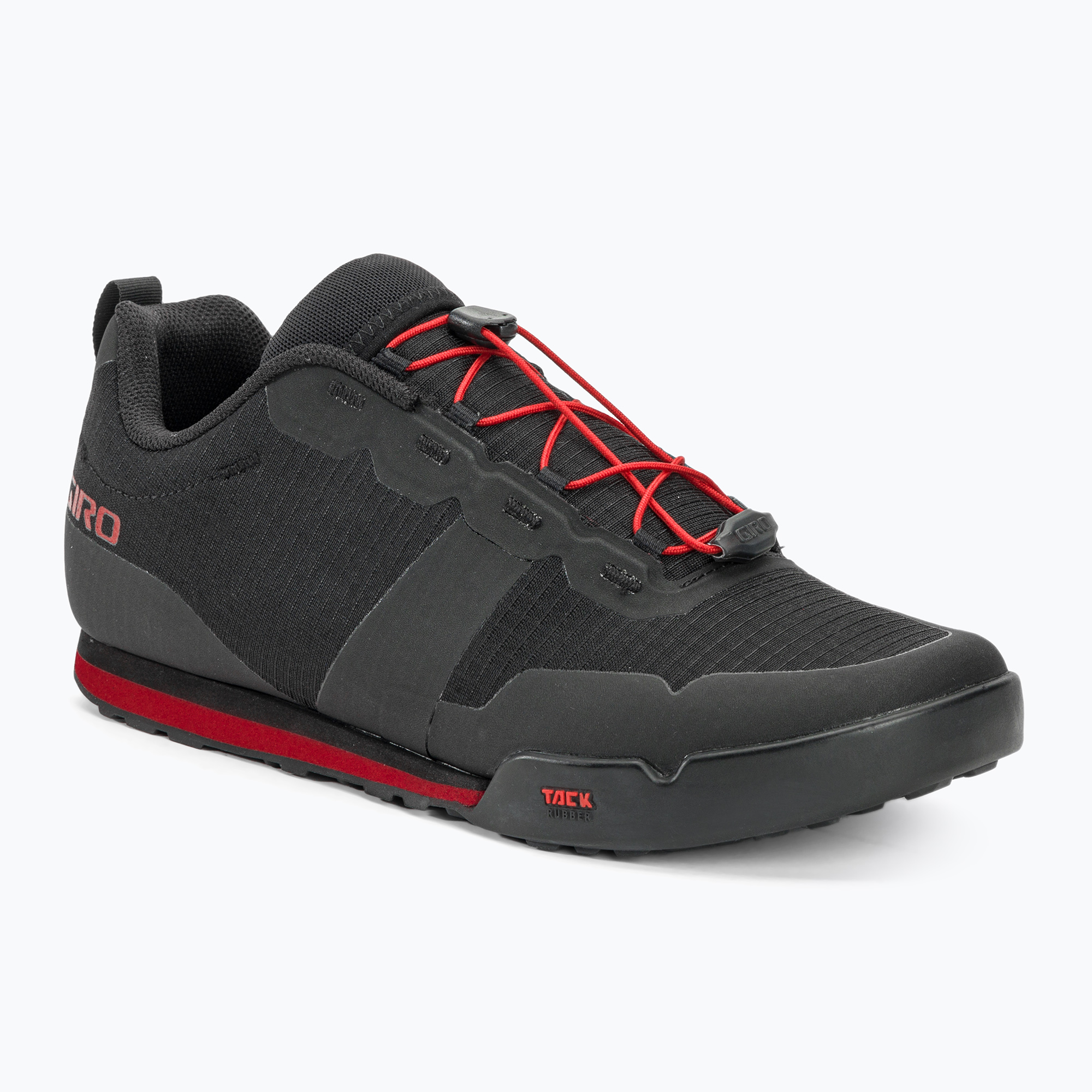 Încălțăminte de ciclism pe platformă pentru bărbați Giro Tracker Fastlace black/bright red (Tracker Fastlace GR-7139813)