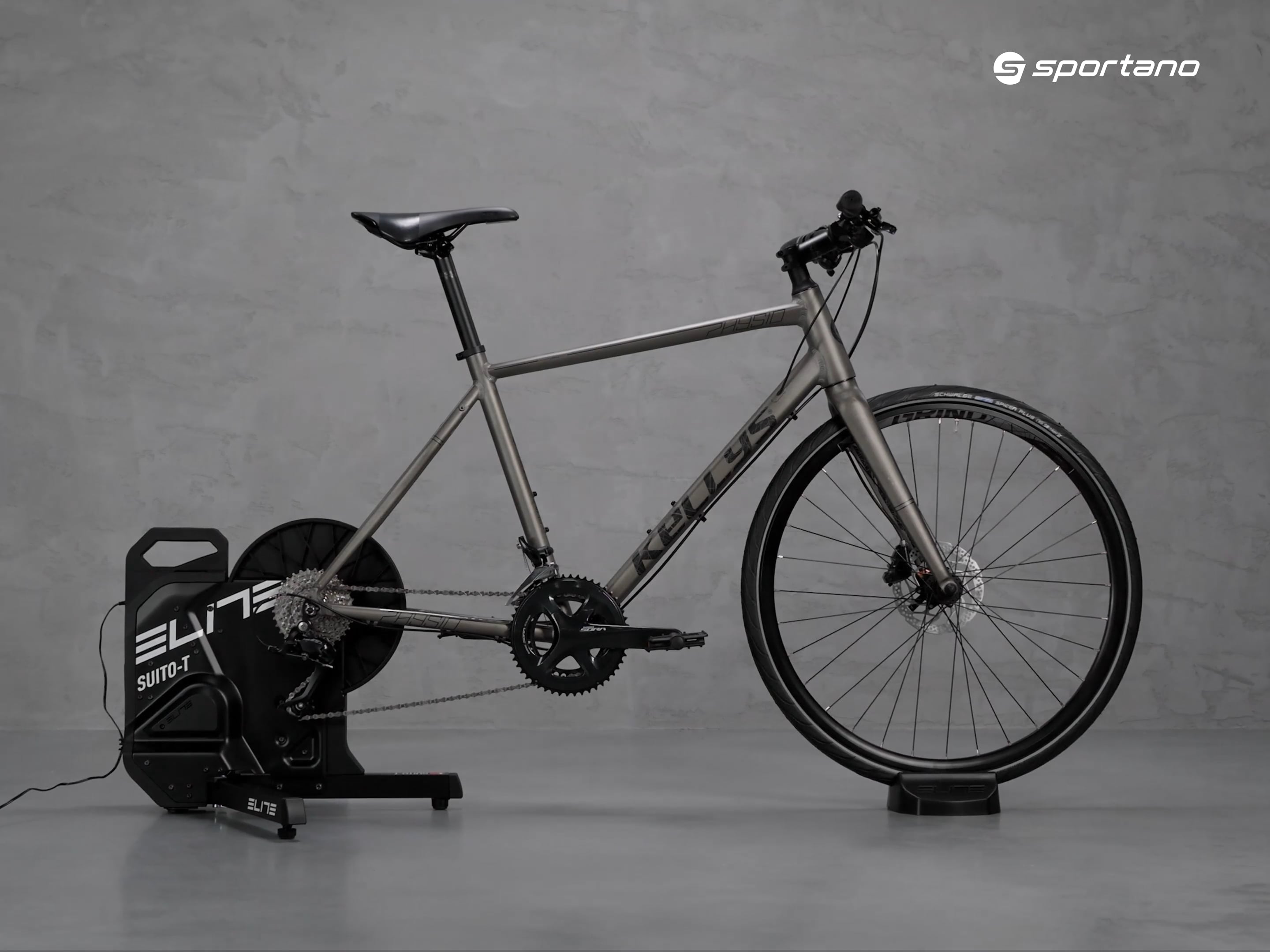Trainer de bicicletă Elite Suito-T Trainer With Riser Block Without Case, negru, EL0191004