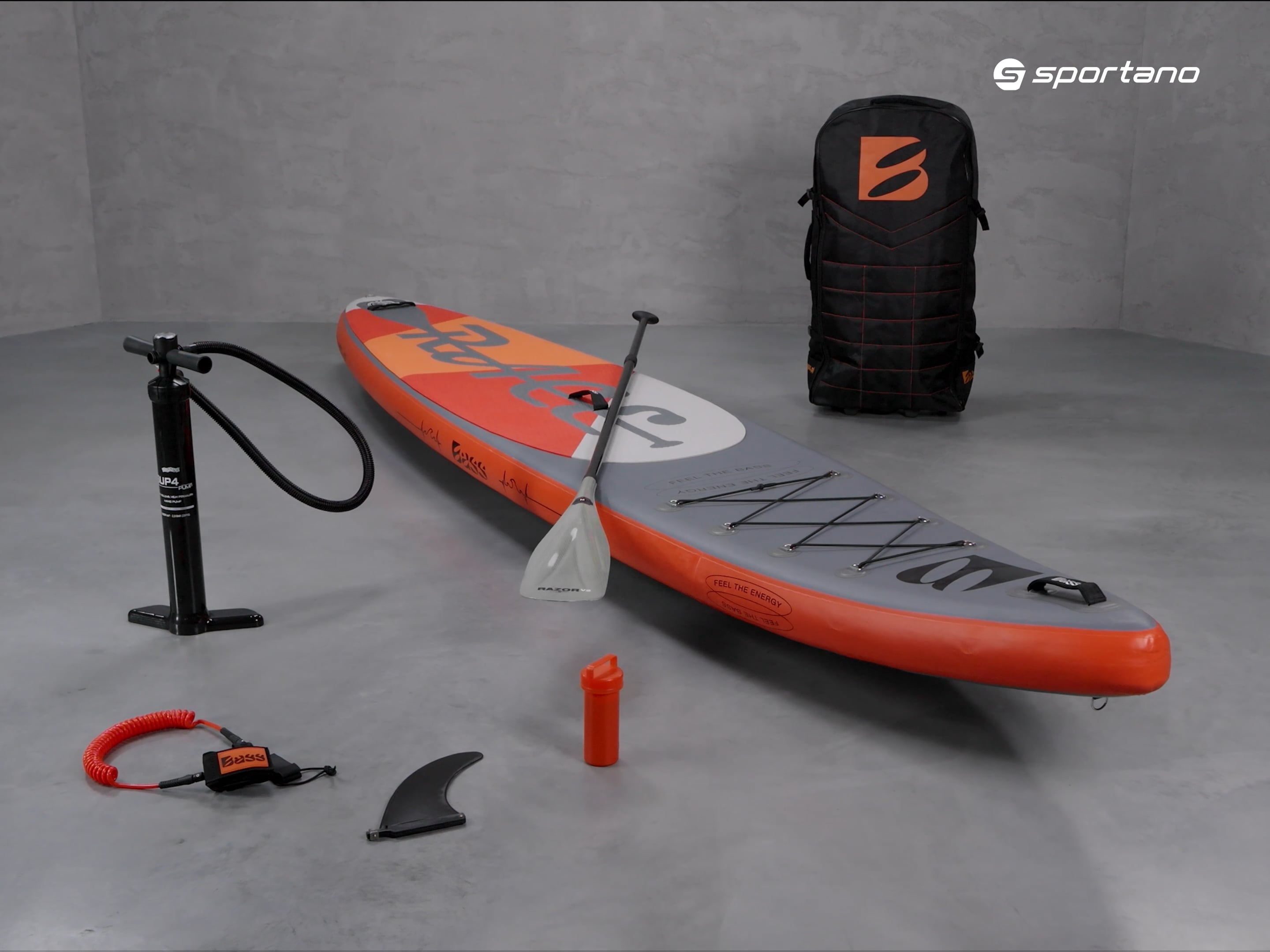Bass Race Pro 12'6''' SUP bord portocaliu