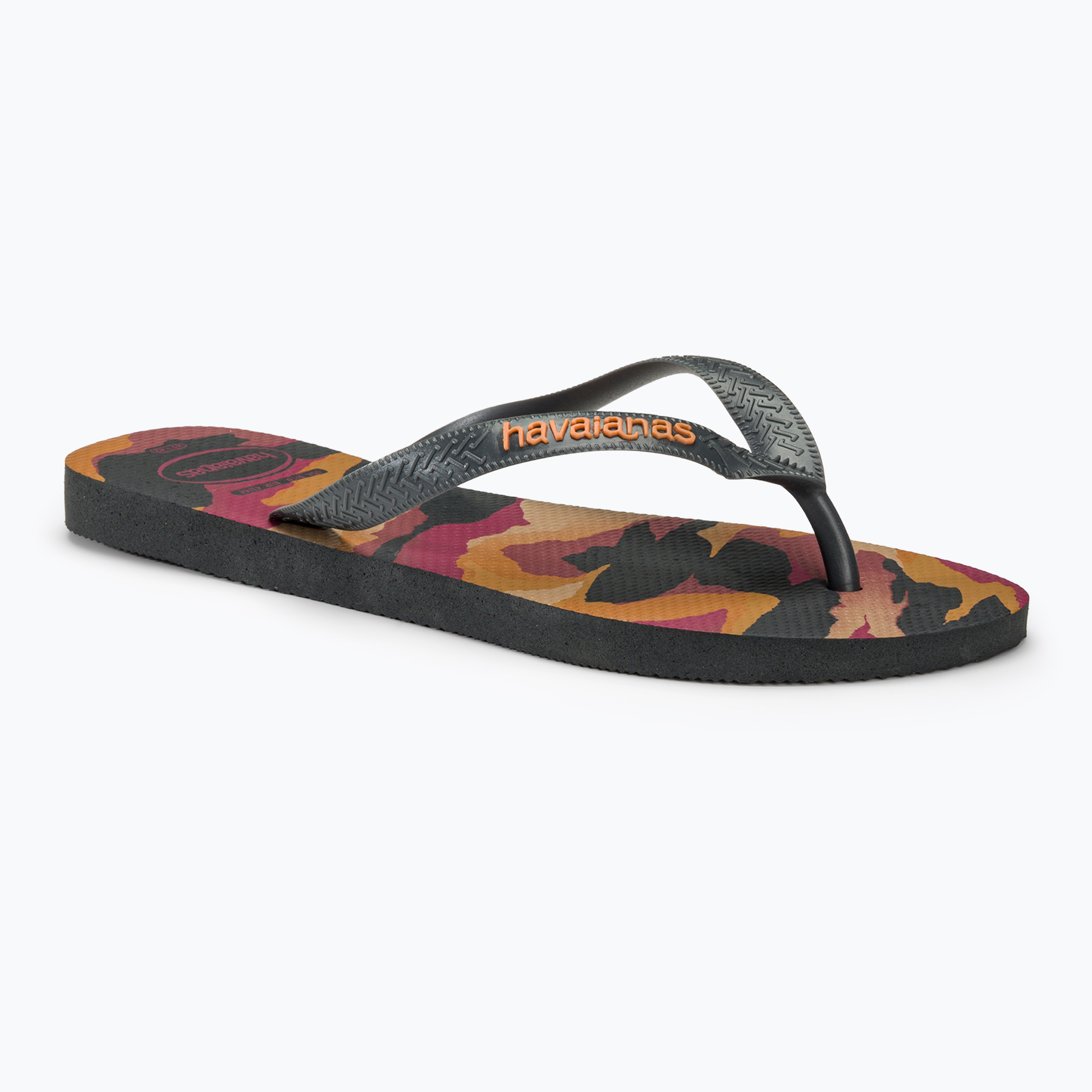 Șlapi pentru bărbați Havaianas Top Camu new graphite / new graphite (Top Camu H4141398)