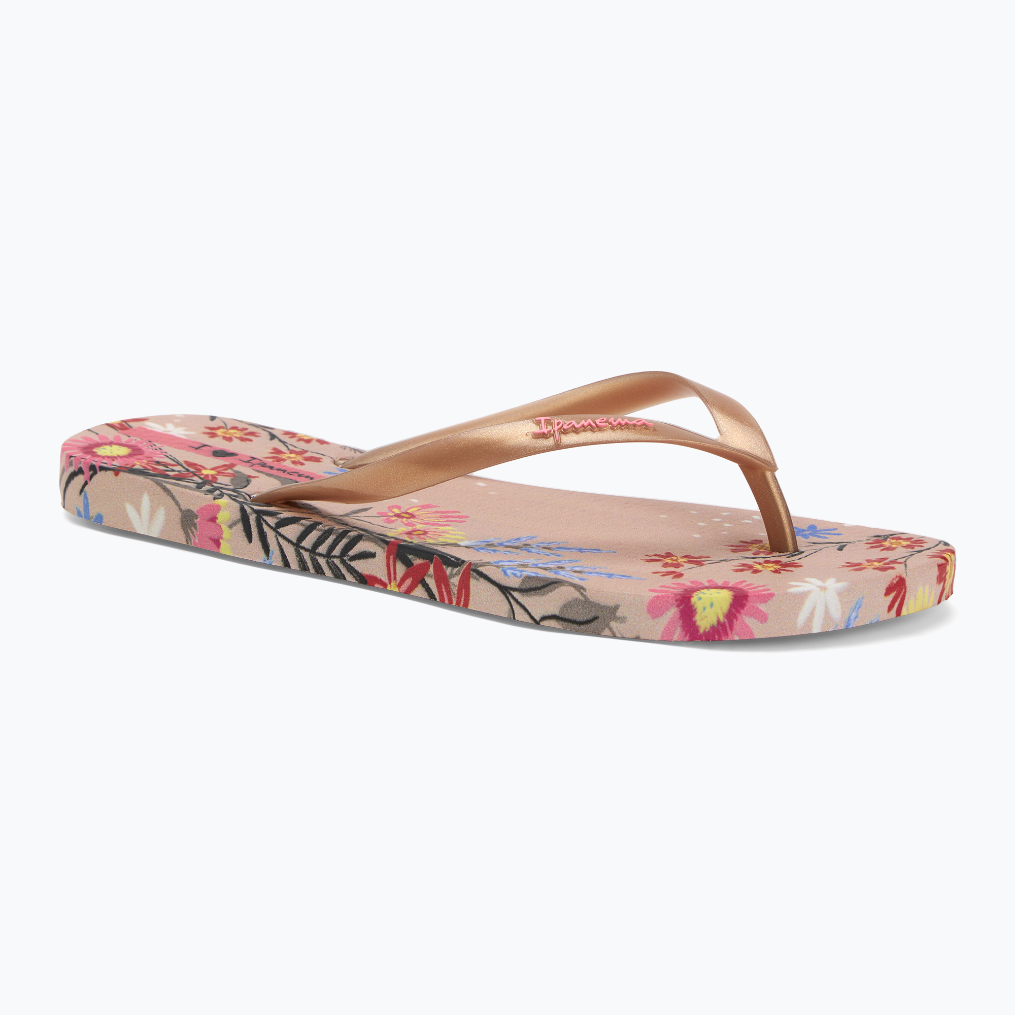 Papuci pentru femei Ipanema Verao Tropical beige/gold (Verao Tropical 27197-BB268)