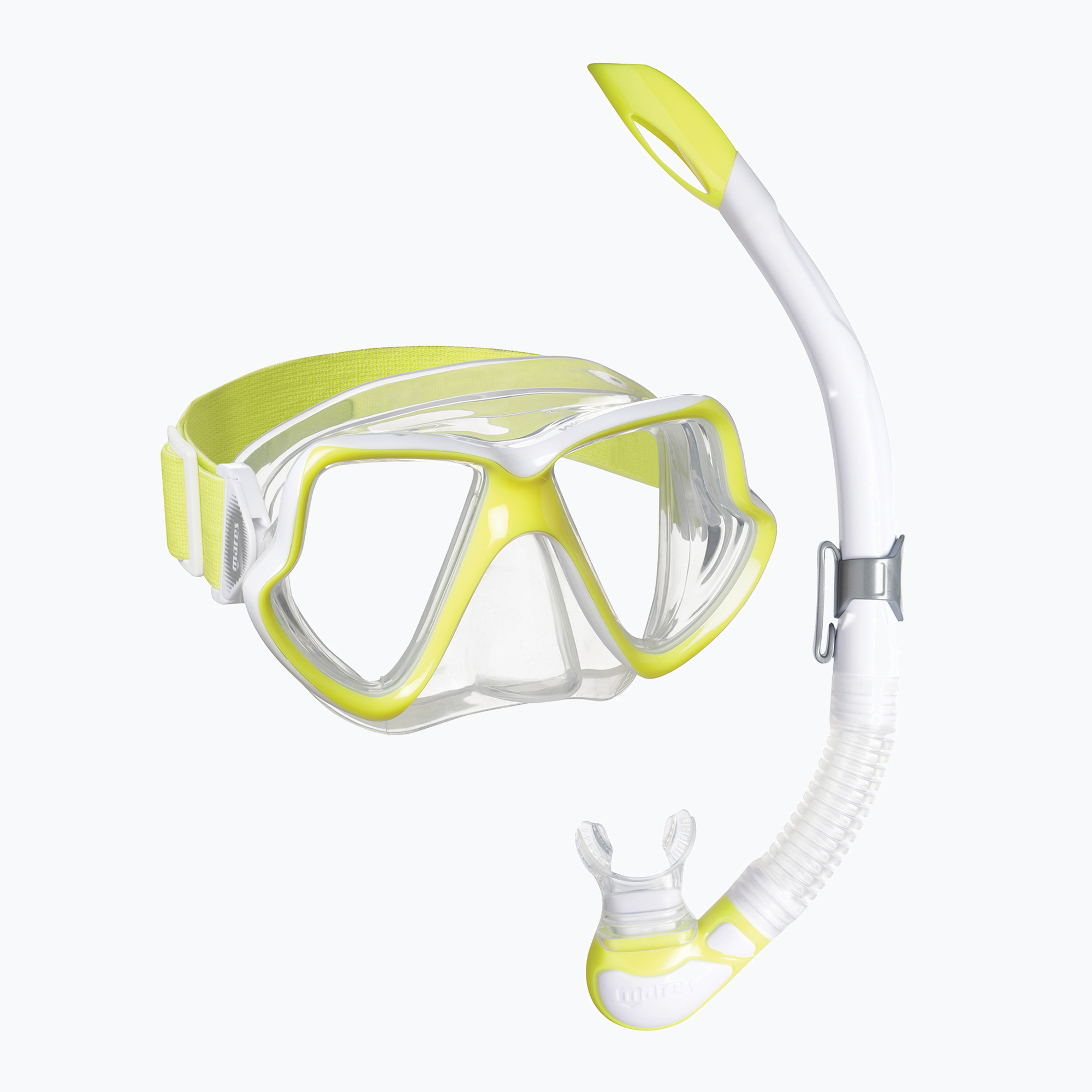 Set de snorkeling  Mares Combo Wahoo Neon yellow/white/clear 411779SF