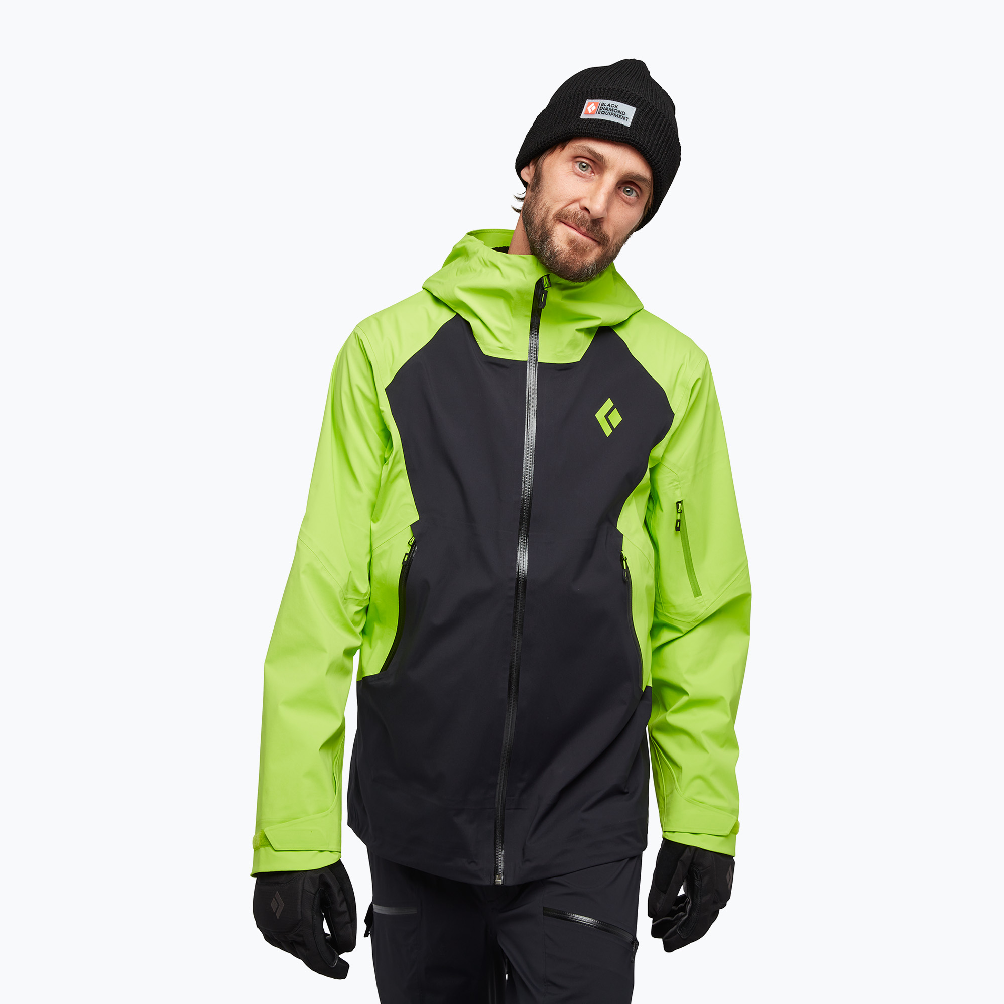 Geacă de schi pentru bărbați Black Diamond Recon Recon Lt Stretch verde/negru AP7450199397LRG1 (Recon Lt Stretch AP7450199397LRG1)