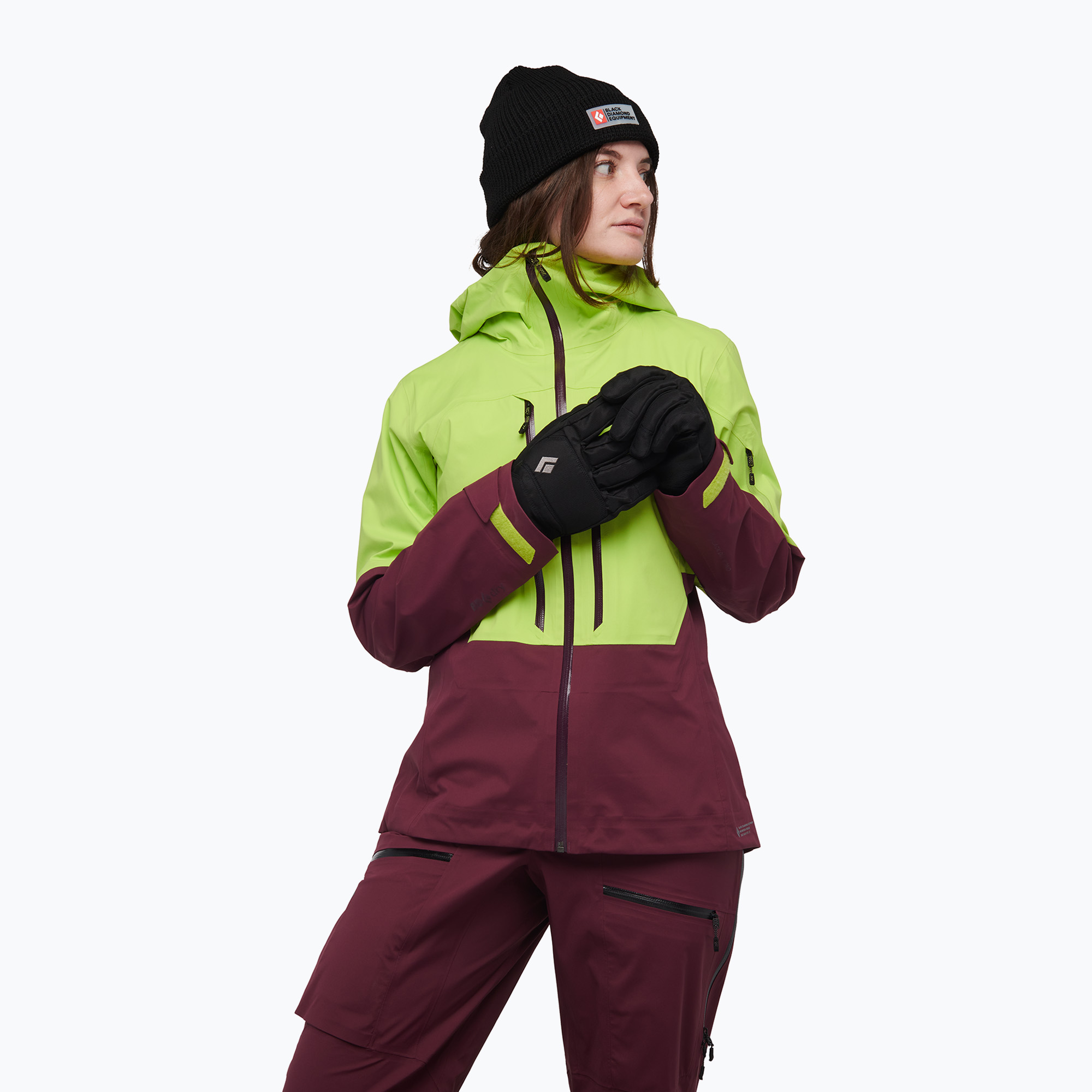 Jachetă de schi pentru femei Black Diamond Recon Lt green-purple AP745021219388LRG1 (Recon Lt AP7450219388LRG1)