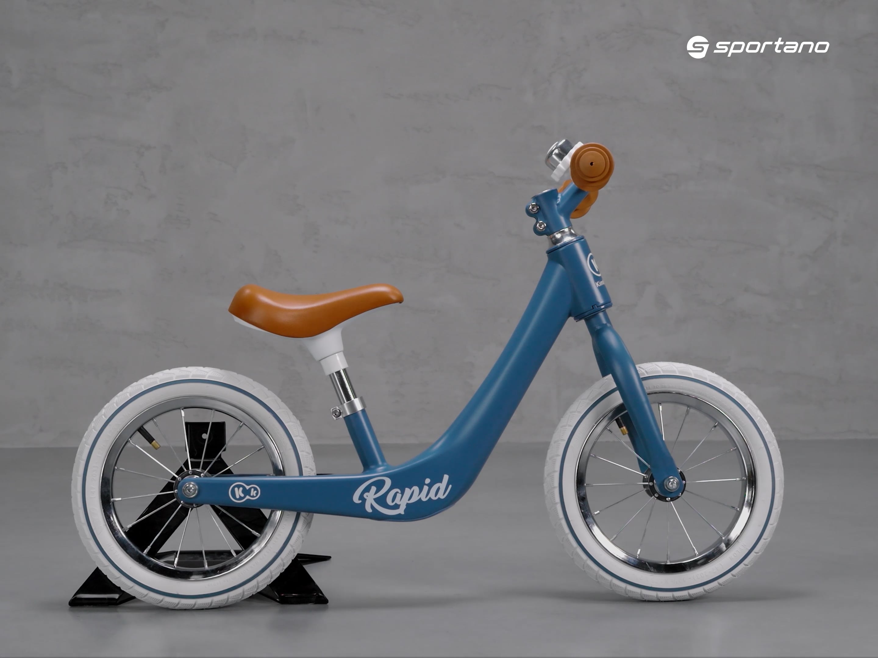 Bicicletă fără pedale pentru copii Kinderkraft Rapid, albastru, KKRRAPIBLU0000