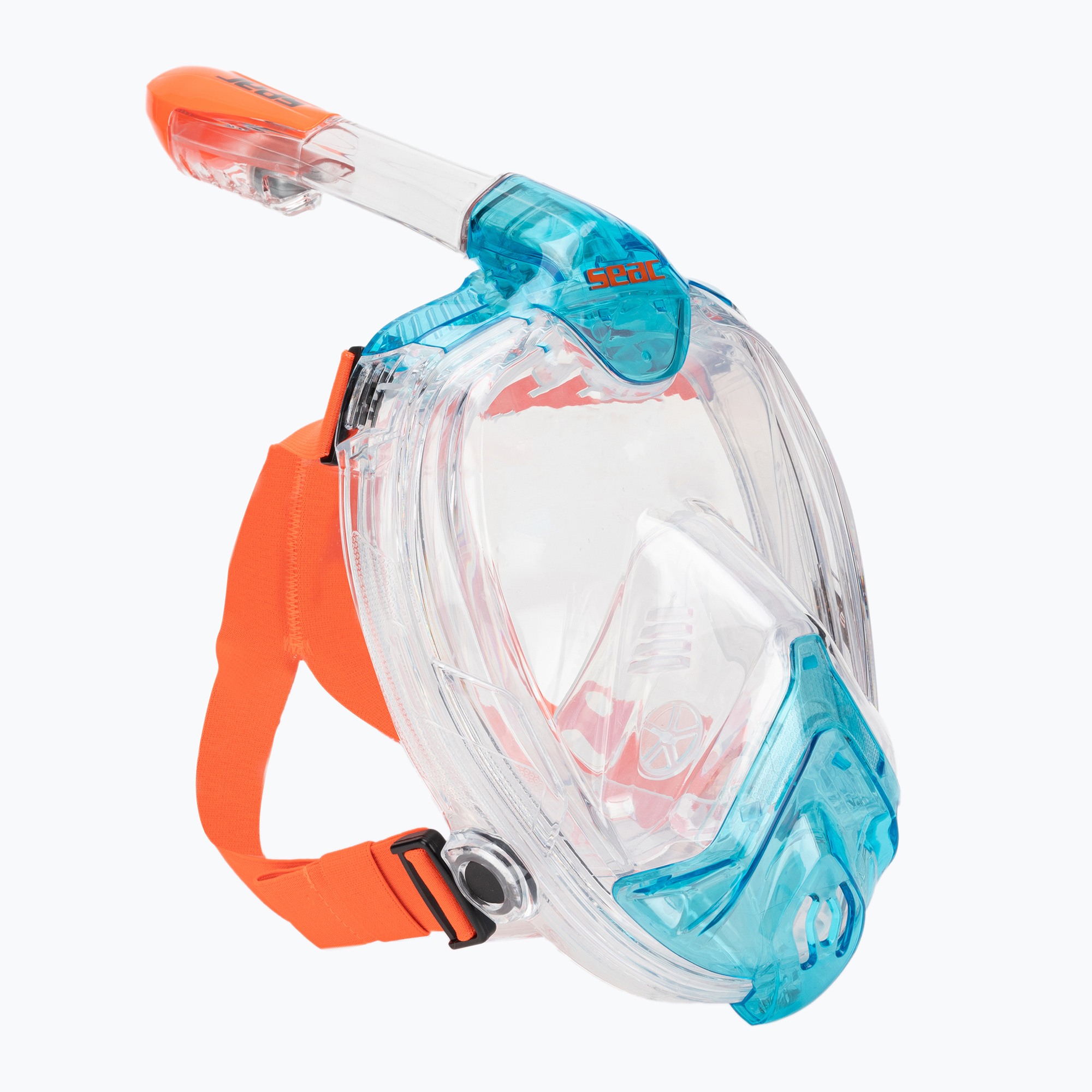 SEAC Libera albastru transparent/portocaliu mască completă pentru snorkelling (Libera 170-6AO/SKL)