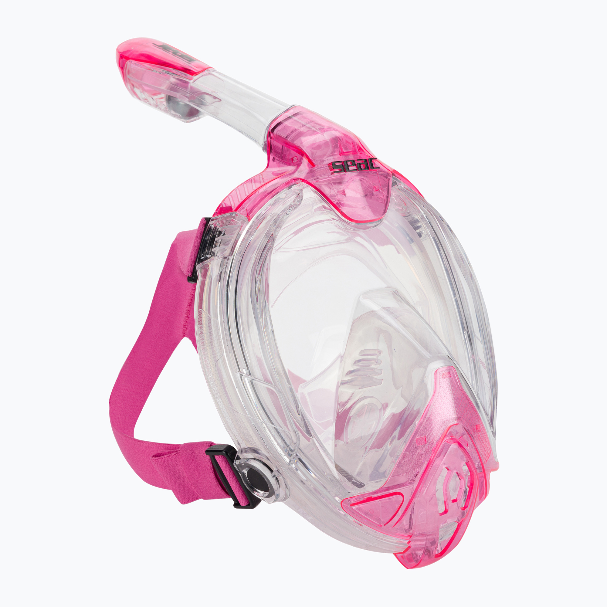 SEAC Libera mască de snorkeling cu fața întreagă transparentă/roz pentru snorkeling (Libera 170-7TP/SKL)
