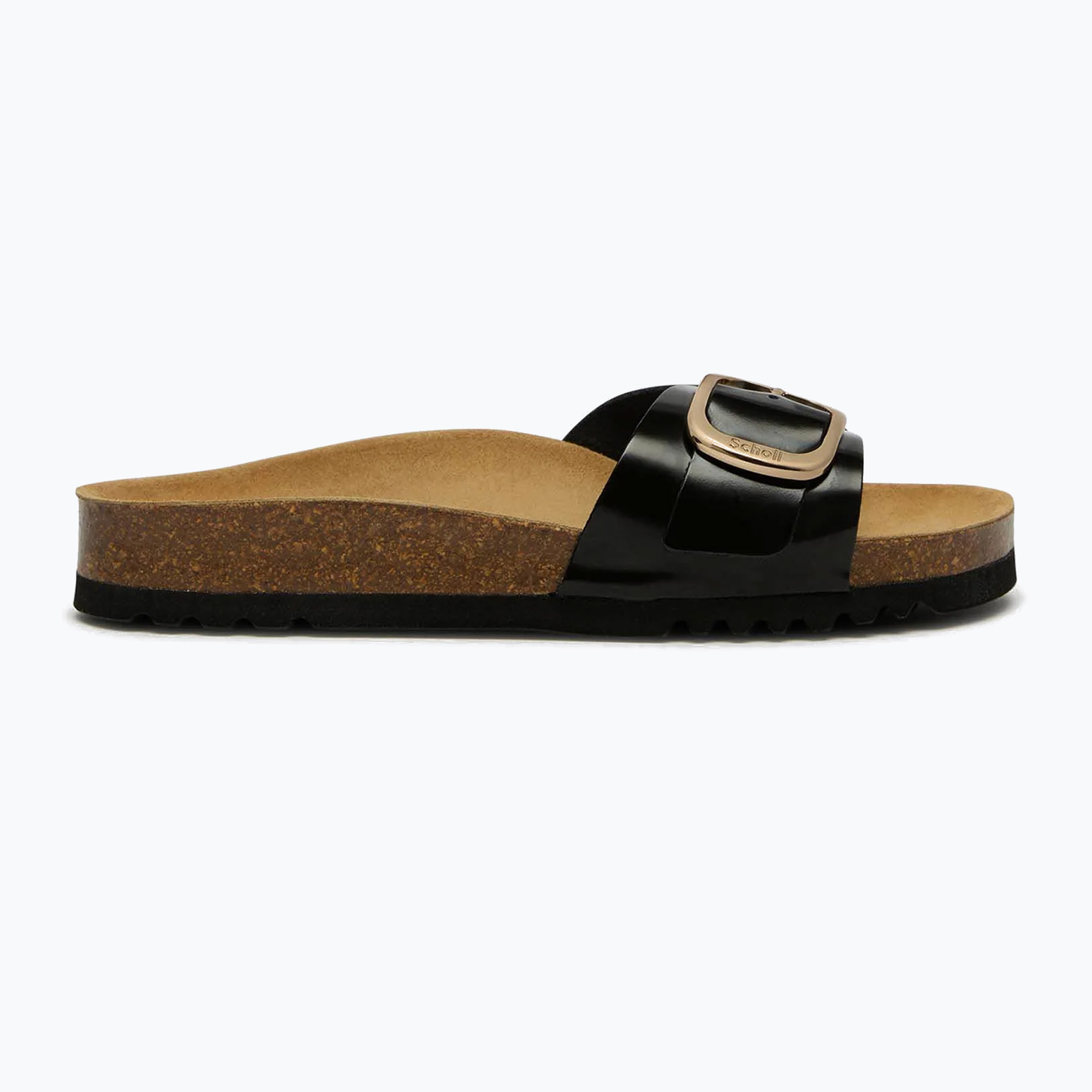Papuci pentru femei Scholl Kathleen Printed Leather black
