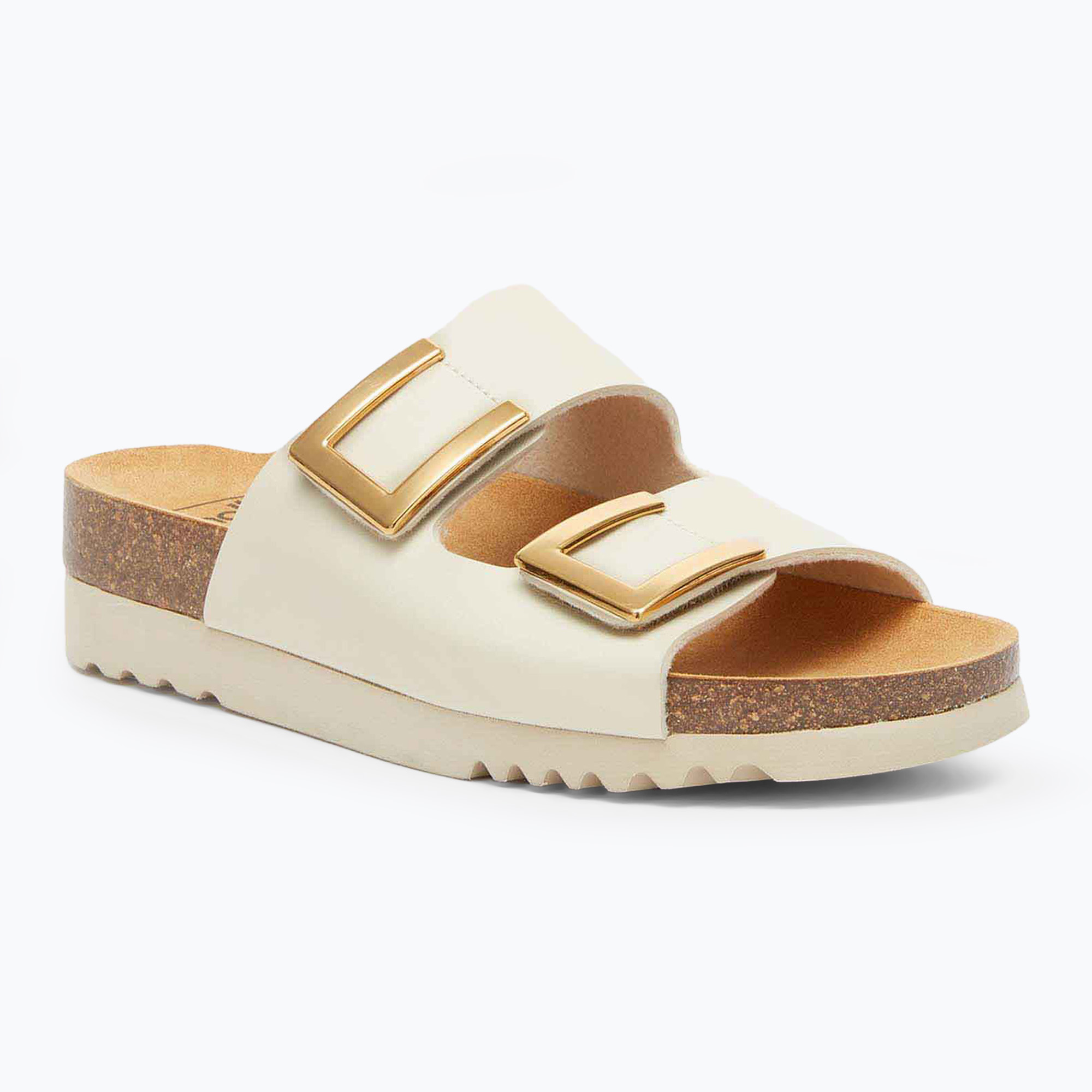 Flip-flops pentru femei Scholl Monterey 2 Straps Ad Med ivory (Monterey 2 Straps Ad Med MF315541030)