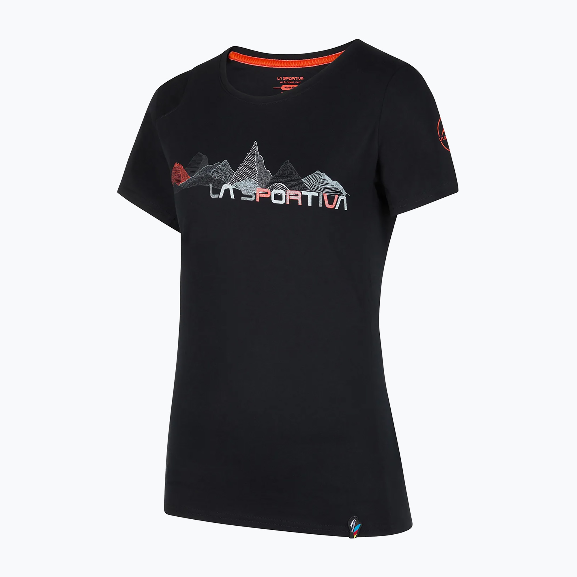 La Sportiva tricou pentru femei Peaks negru/roșii de cireșe
