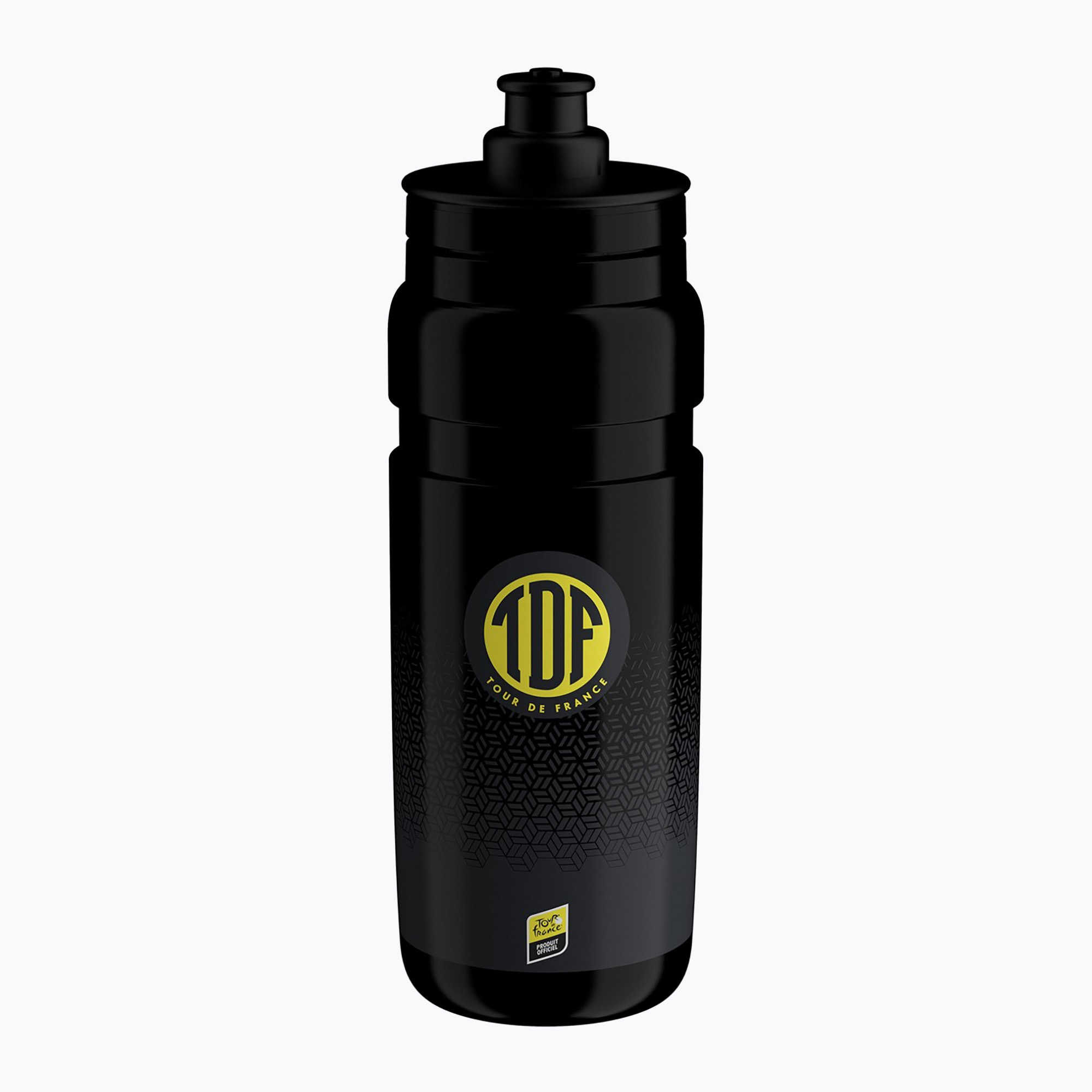 Bidon pentru bicicletă Elite FLY Teams Tour De France 2024 750 ml black (FLY Teams Tour De France 2024 EL01607305)