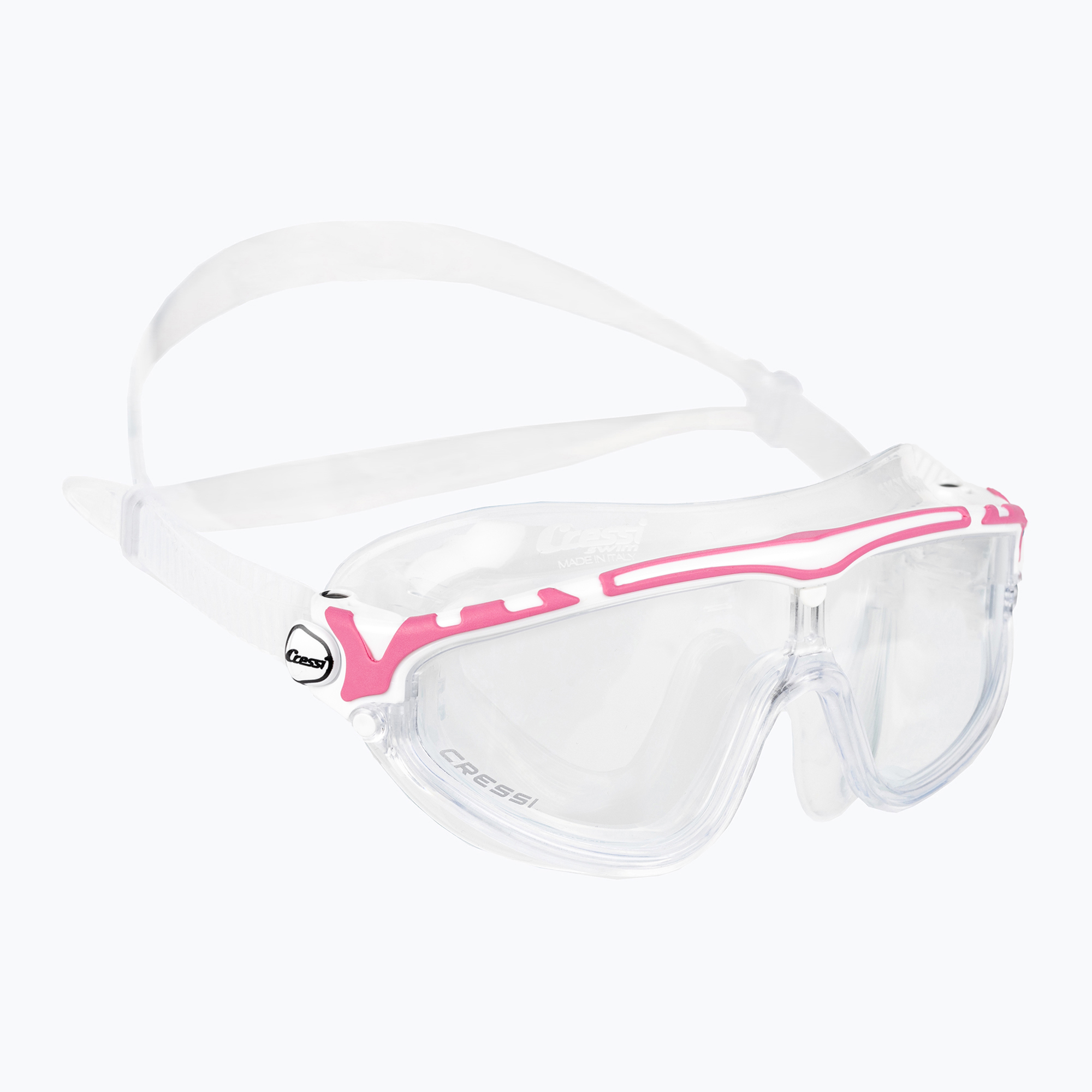 Mască de înot Cressi Skylight incolor-roză DE203340