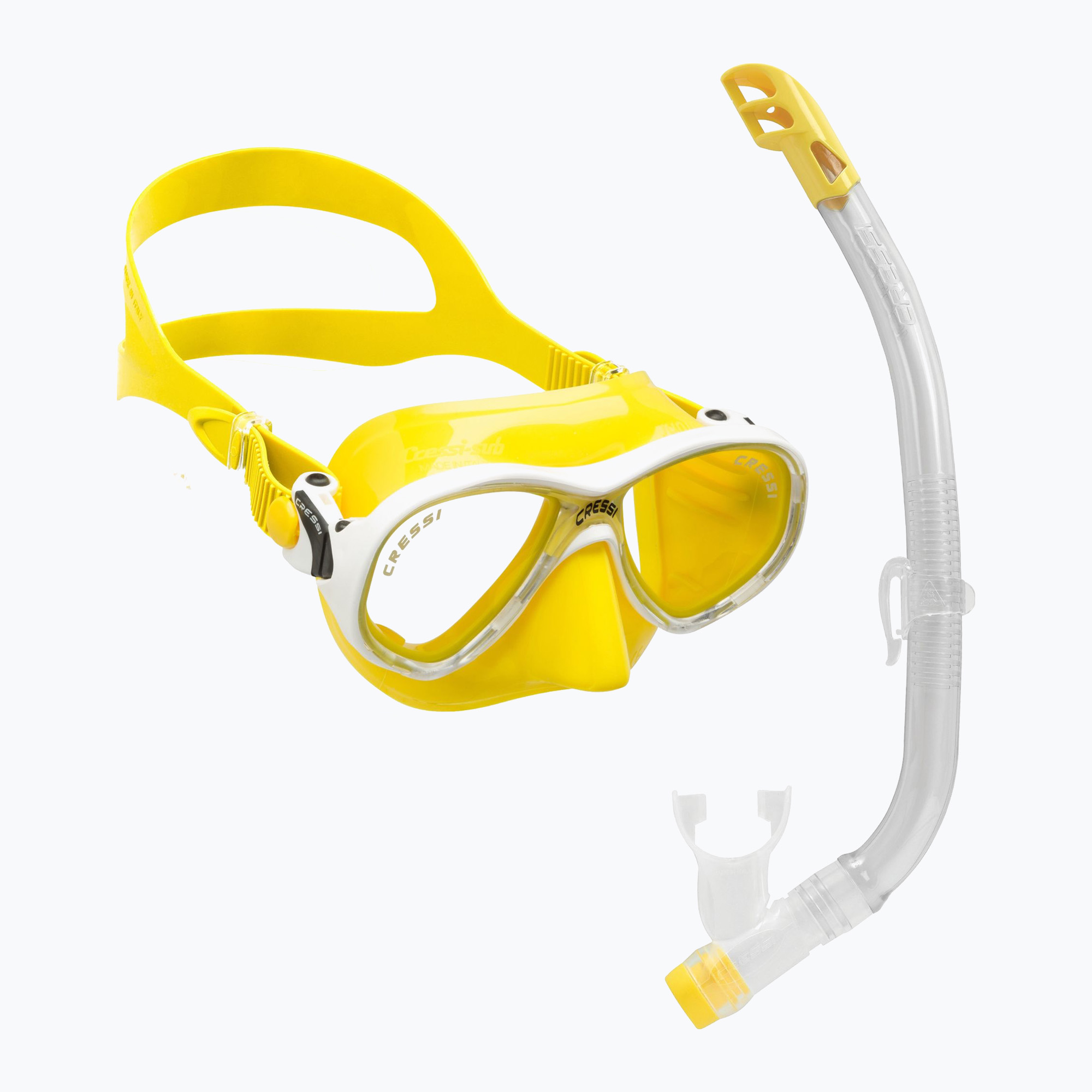 Set de snorkeling pentru copii Cressi Marea + Top yellow (Marea Junior + Top DM1000066)