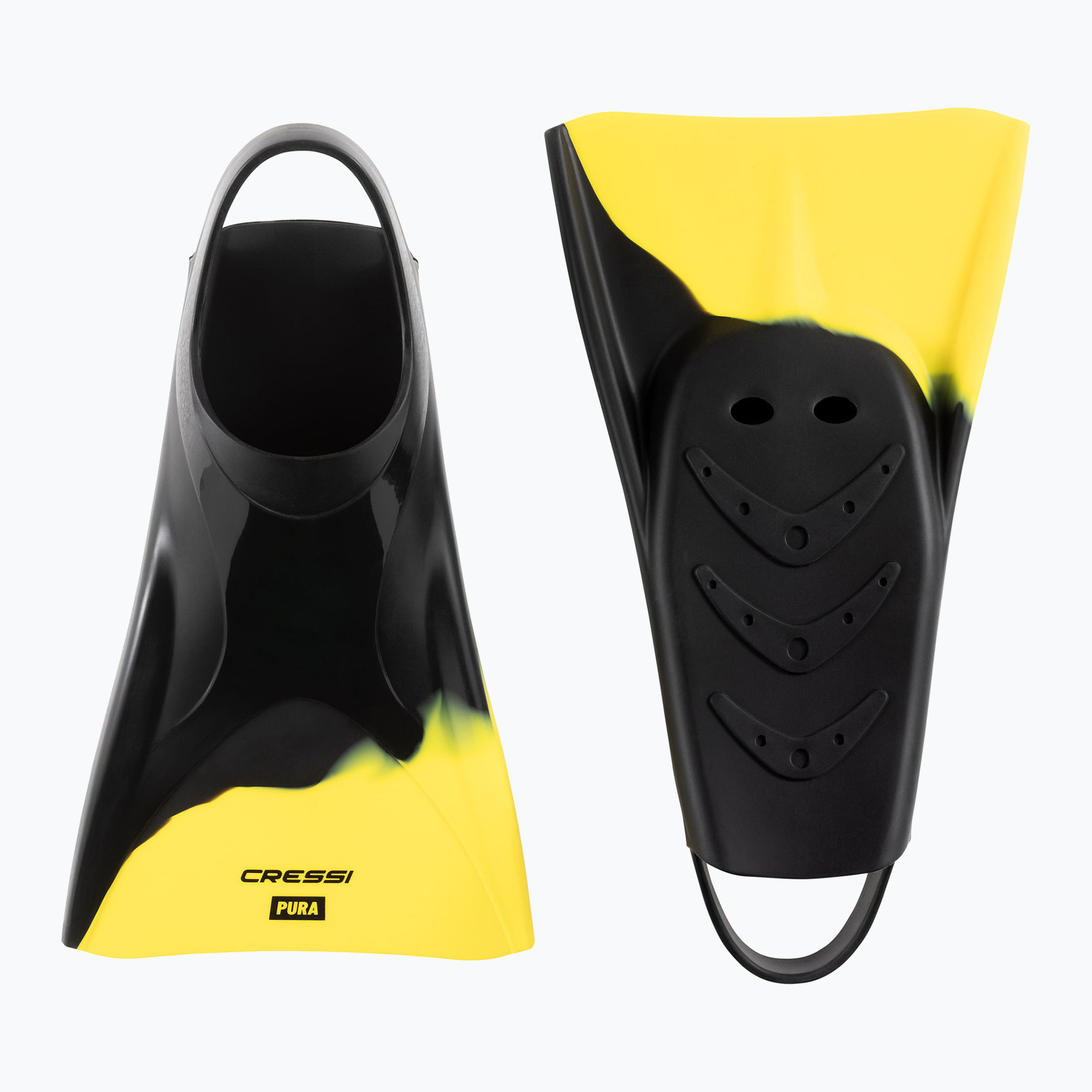 Labe de înot Cressi Pura black/yellow (Pura XCA605235)