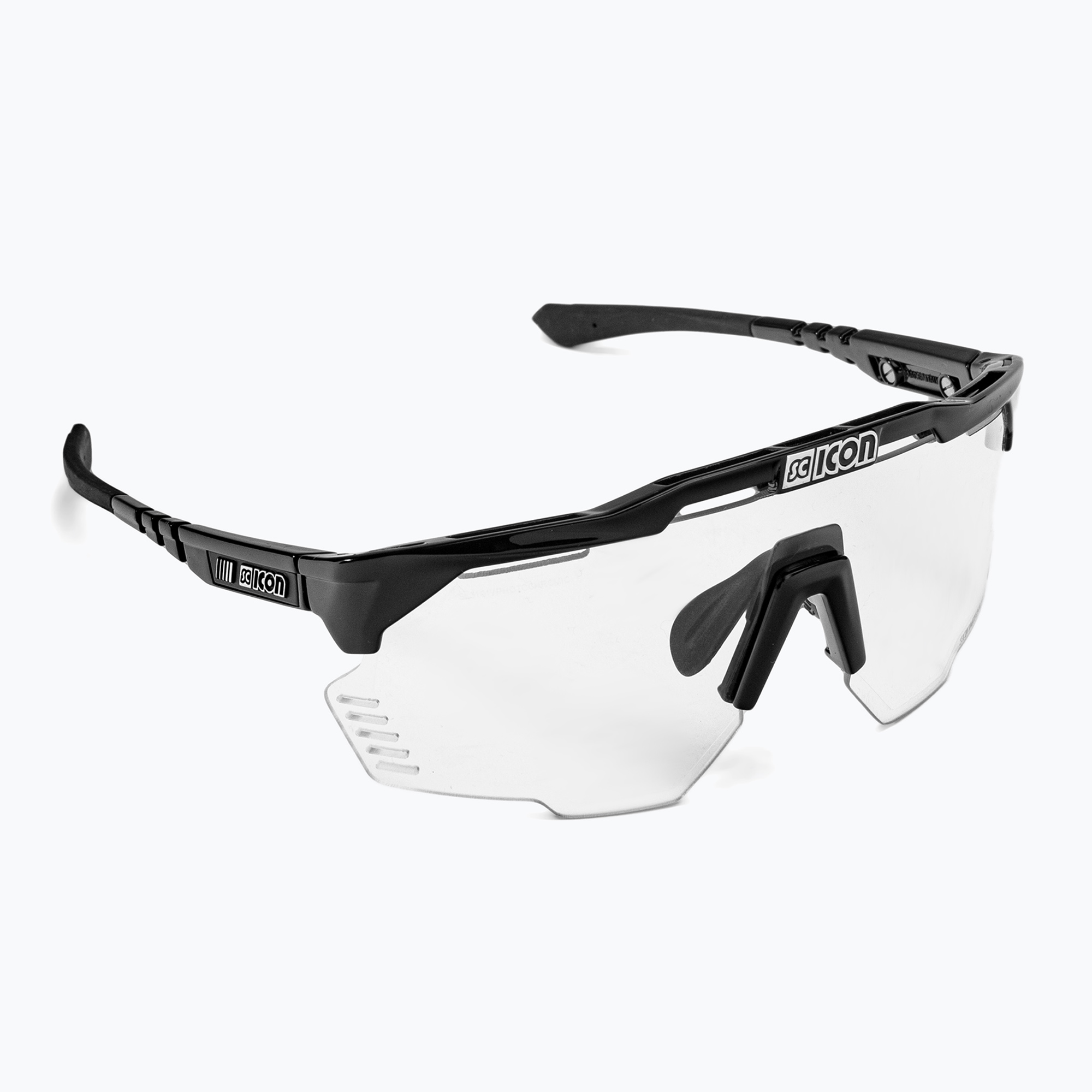 28% mai ieftin.  Ochelari de ciclism SCICON Aeroshade Kunken negru lucios/scnpp fotocromic argintiu EY31010200