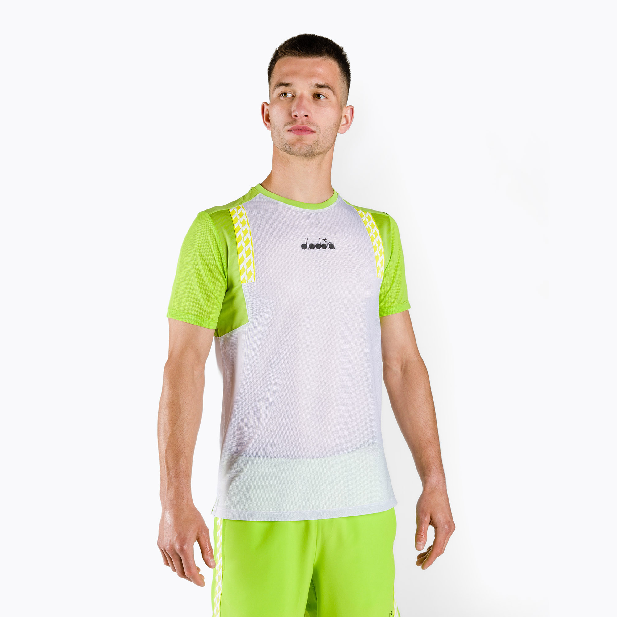 Tricou de tenis pentru bărbați Diadora Clay SS 20002 alb DD-102.176842 (Clay 102.176842)
