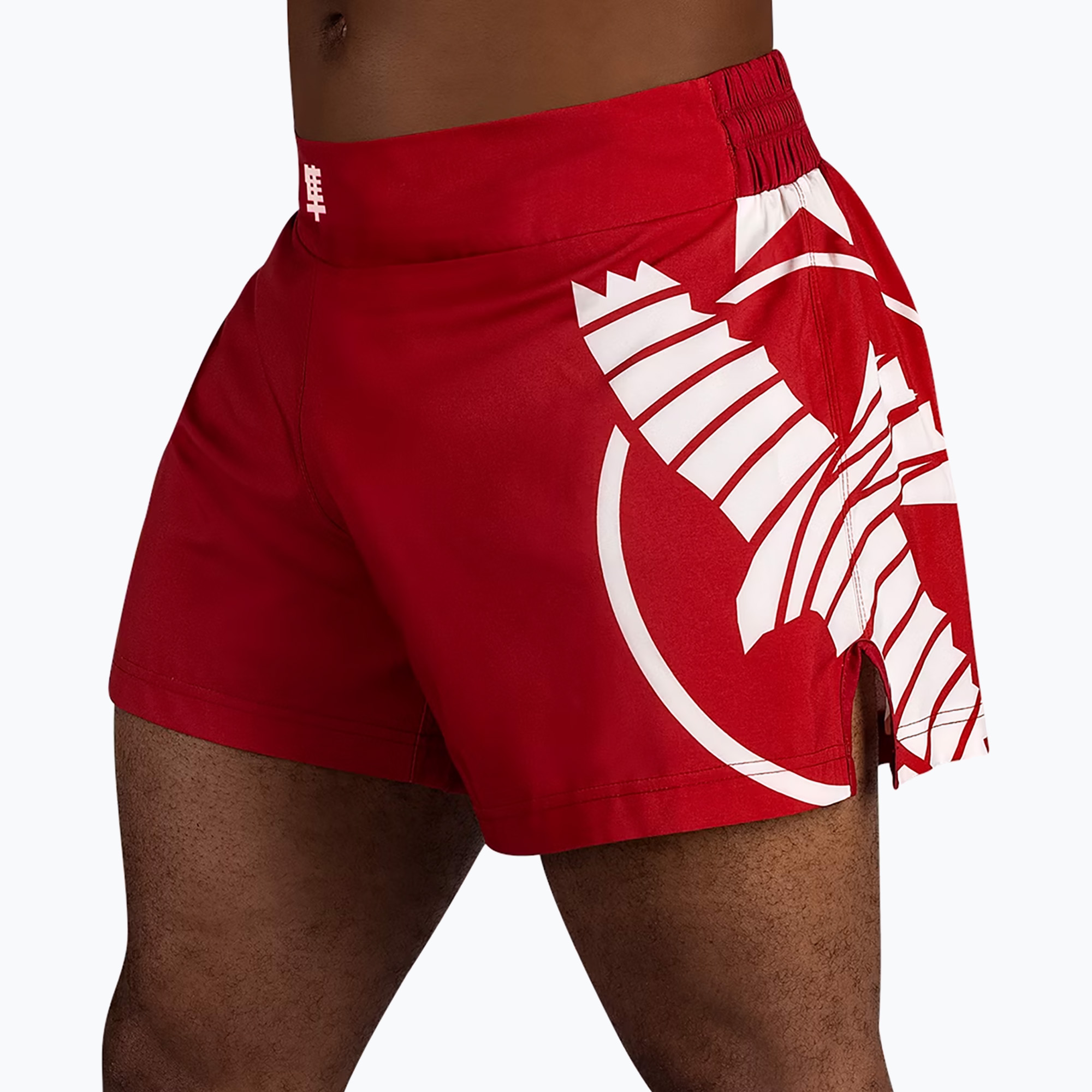 Pantaloni scurți de antrenament pentru bărbați Hayabusa Icon Kickboxing red (Icon Kickboxing ICKBS-R)