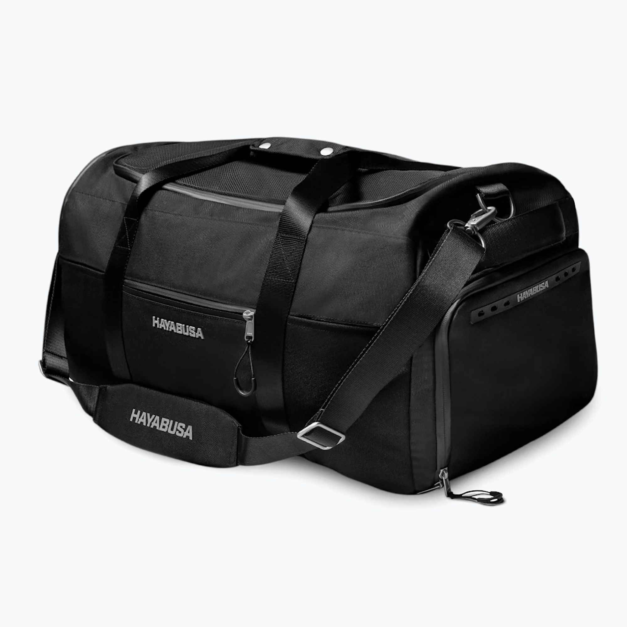 Geantă de antrenament Hayabusa Airstream Athletic Duffle Bag 50 l black (Airstream Athletic Duffle Bag ASADB-BK-50)