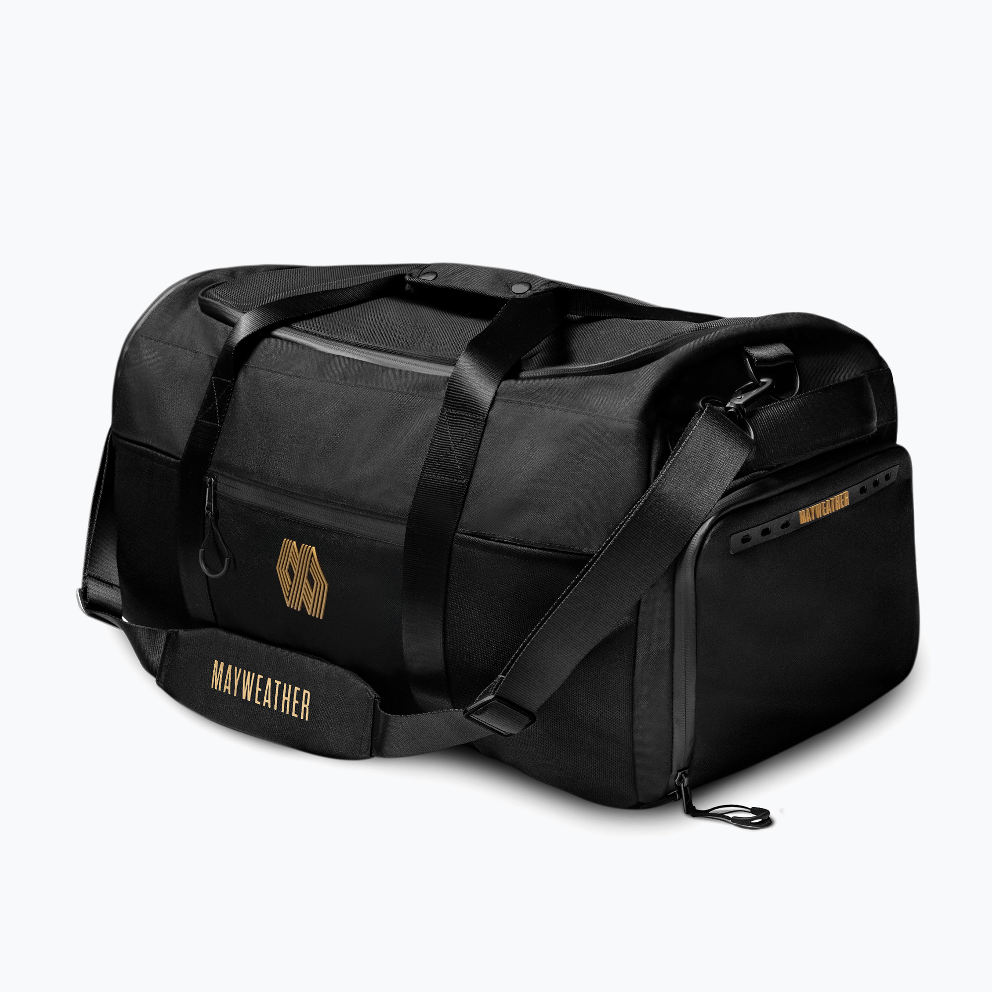 Geantă de antrenament Hayabusa Mayweather Airstream Duffle Bag 50 l black/gold