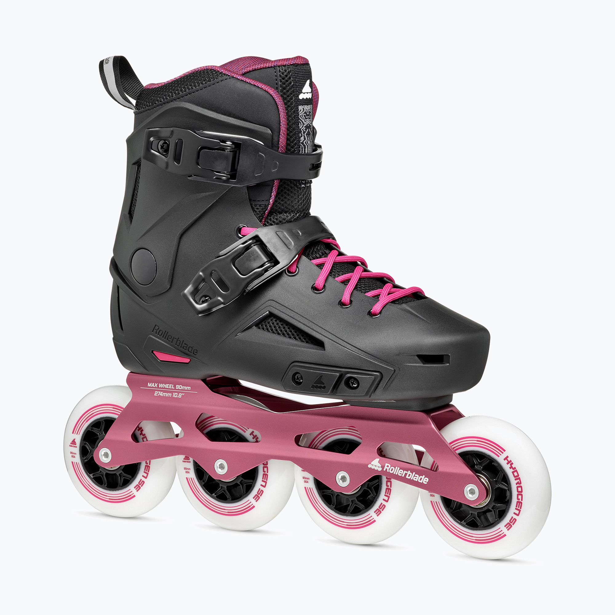 Role pentru femei Rollerblade Lightning 90 W black/sangria (Lightning 90 W 07372200Q78)