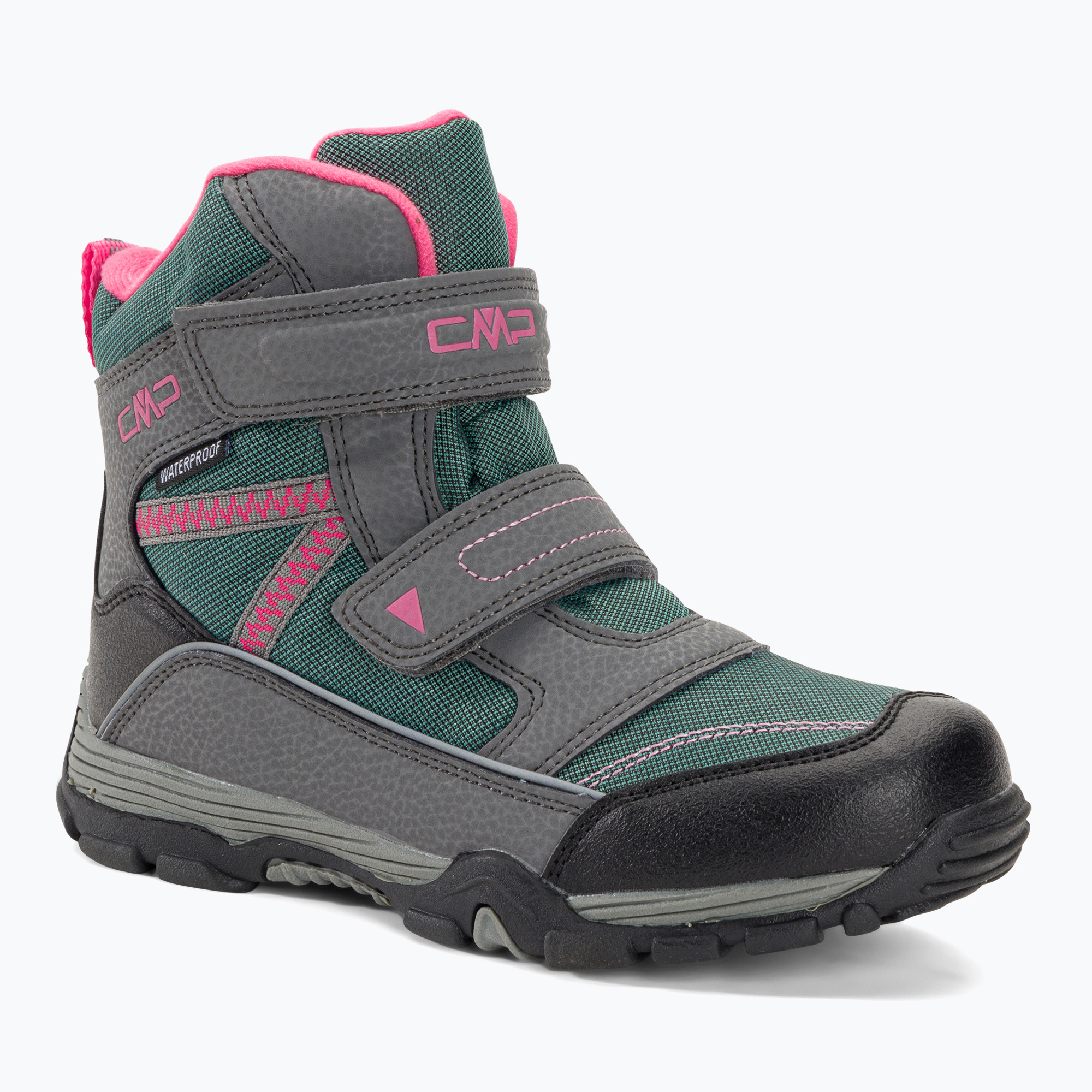 Ghete pentru copii CMP Pyry Snowboots graffite/acqua (Pyry Snowboots Wp 38Q4514/14UF)