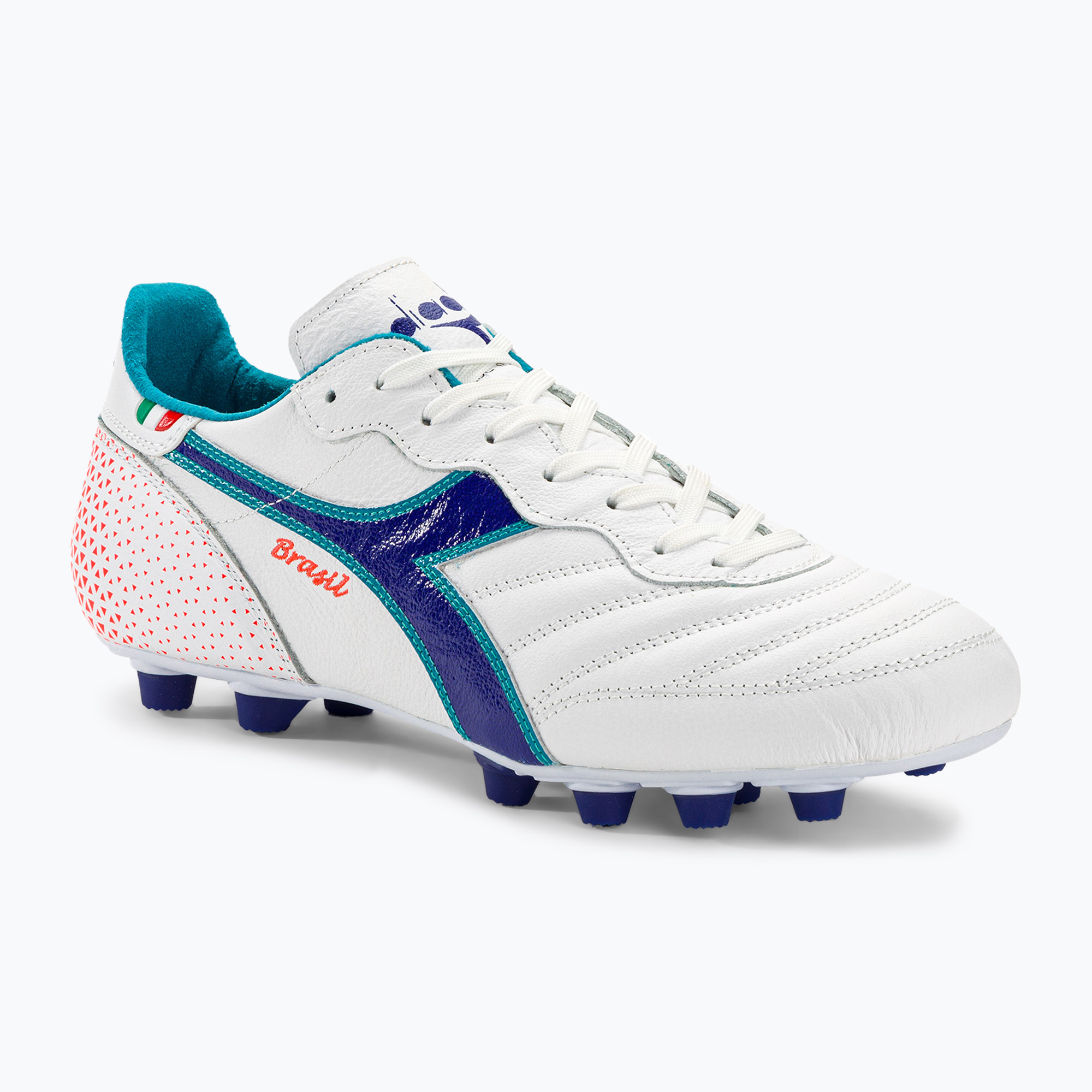 Cizme de fotbal pentru bărbați Diadora Brasil Italy OG GR LT  MDPU alb/marin