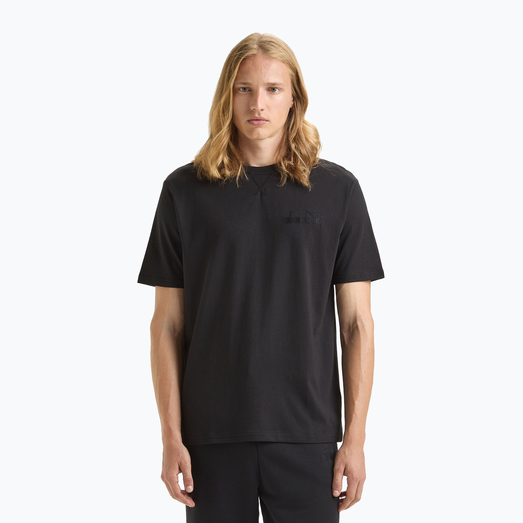 Diadora Athletic Logo negru tricou negru (Athletic Logo 502.179926)
