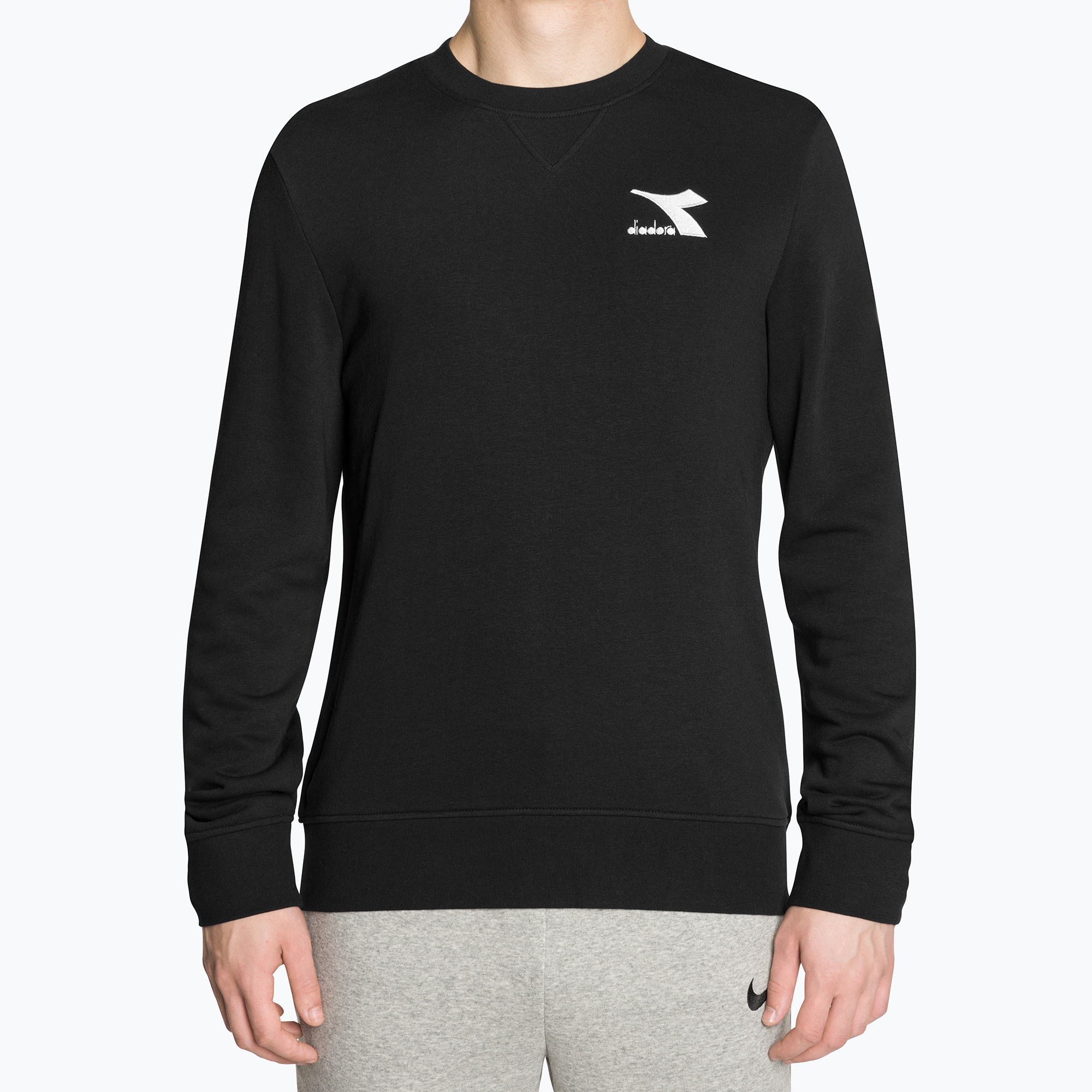 Bluză pentru bărbați Diadora Sweatshirt Crew Core nero (Sweatshirt Crew Core 102.180374)