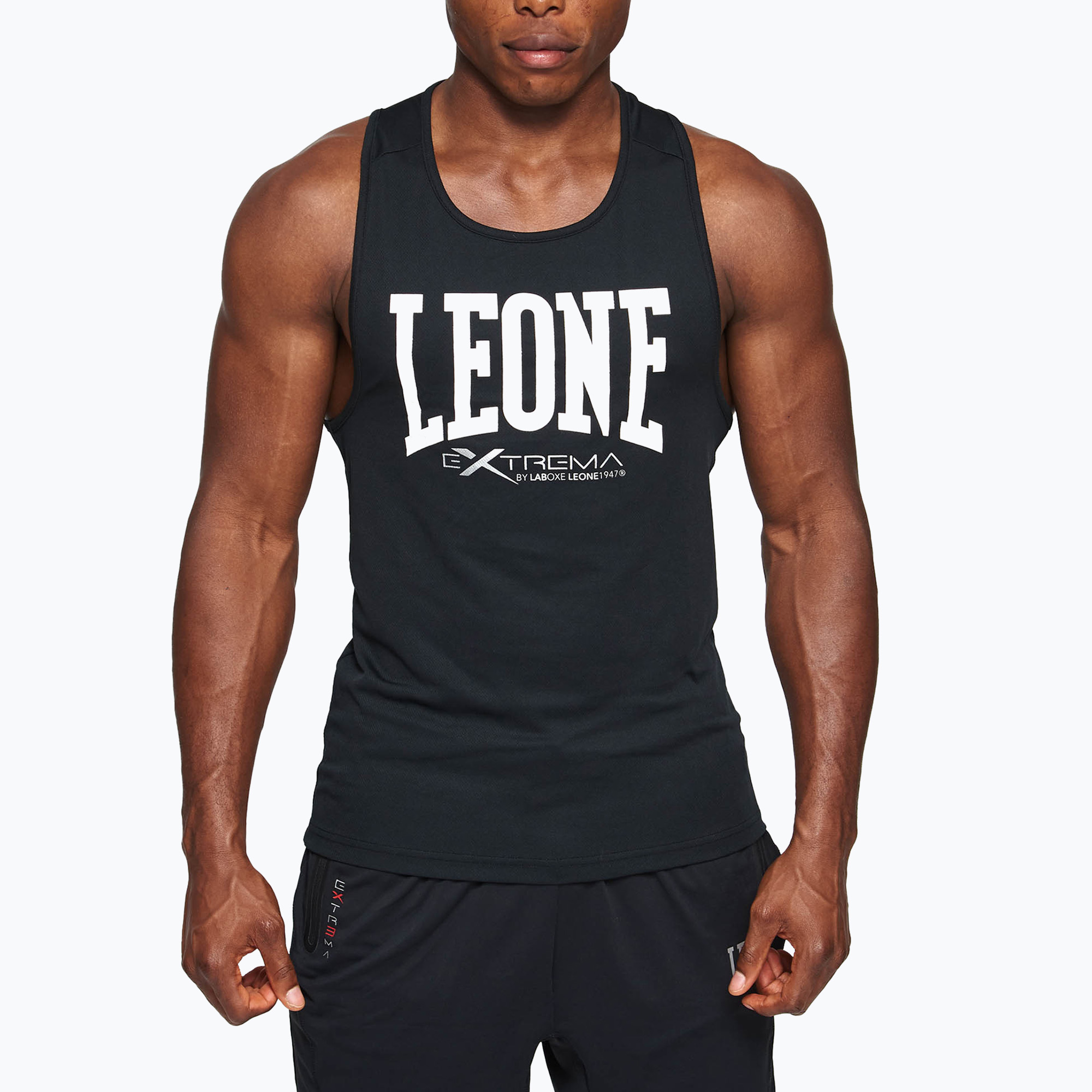 Tricou de antrenament LEONE 1947 Logo negru (Logo ABX101)