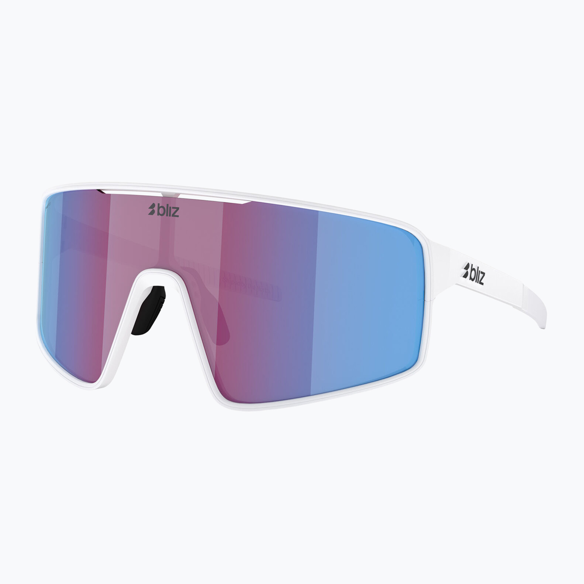Ochelari de soare Bliz P001S Nano Optics Nordic Light matte white/begonia/violet blue multi (P001S Nano Optics Nordic Light 0ZB7015-08 38)