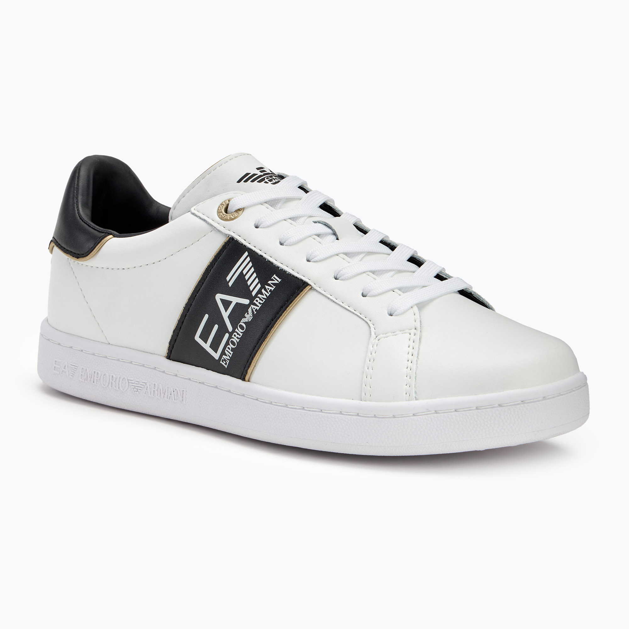 Încălțăminte EA7 Emporio Armani Classic Logo white/ black/ gold (Classic Logo XK346-X8X102-Q678)