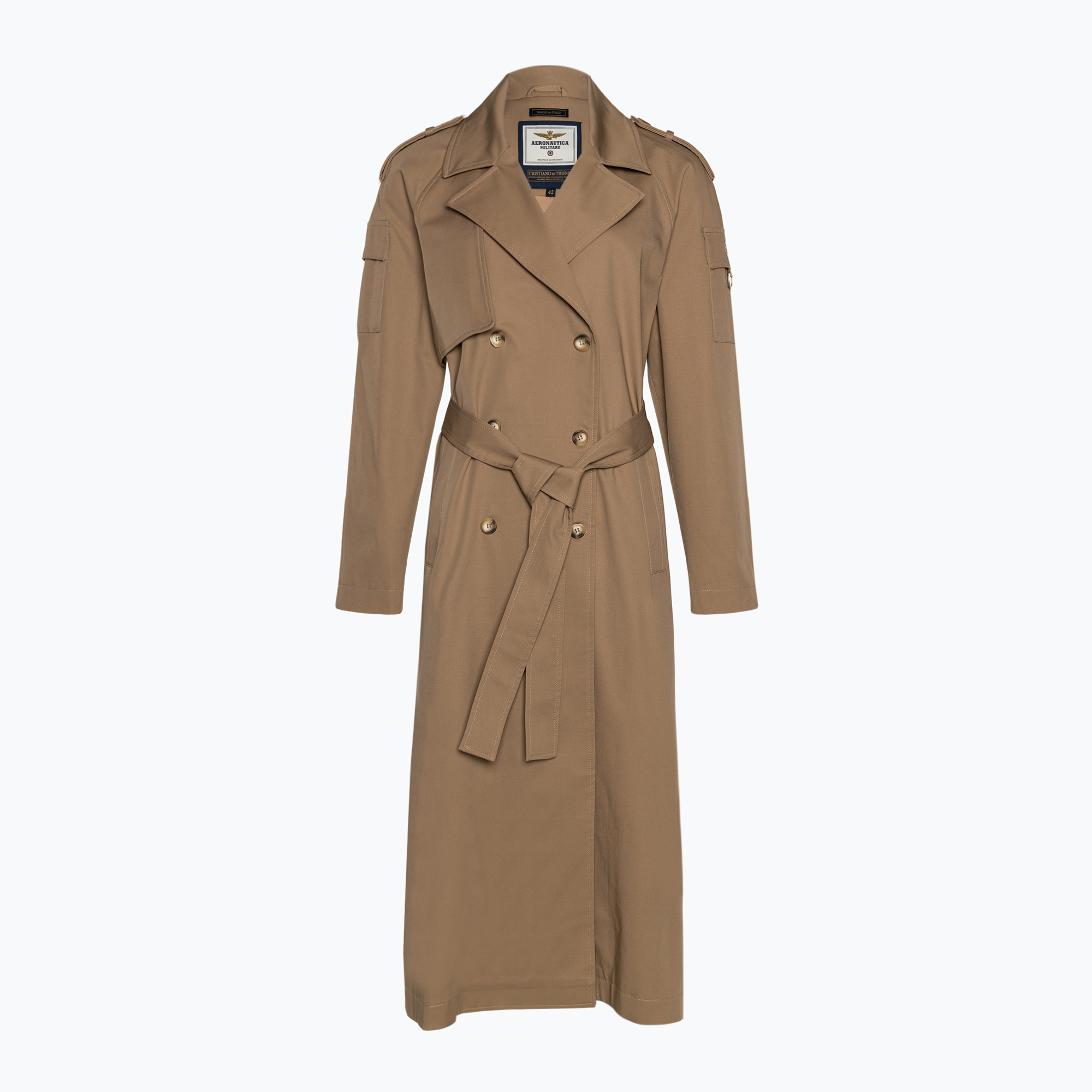 Palton pentru femei Aeronautica Militare Military khaki (Military 241AB2165DCT3280)