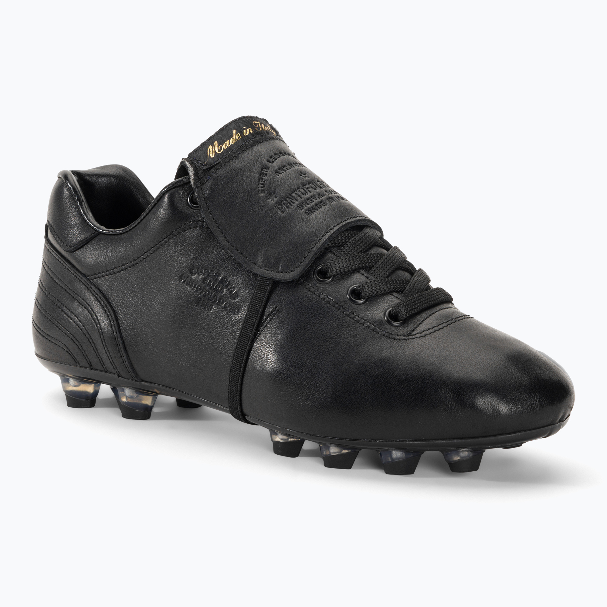 Încălțăminte de fotbal pentru bărbați Pantofola d'Oro Lazzarini Tongue nero